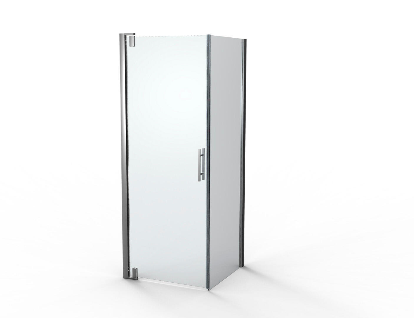 Porte de douche pivotante produit sans finition 80 cm, Adena - 3