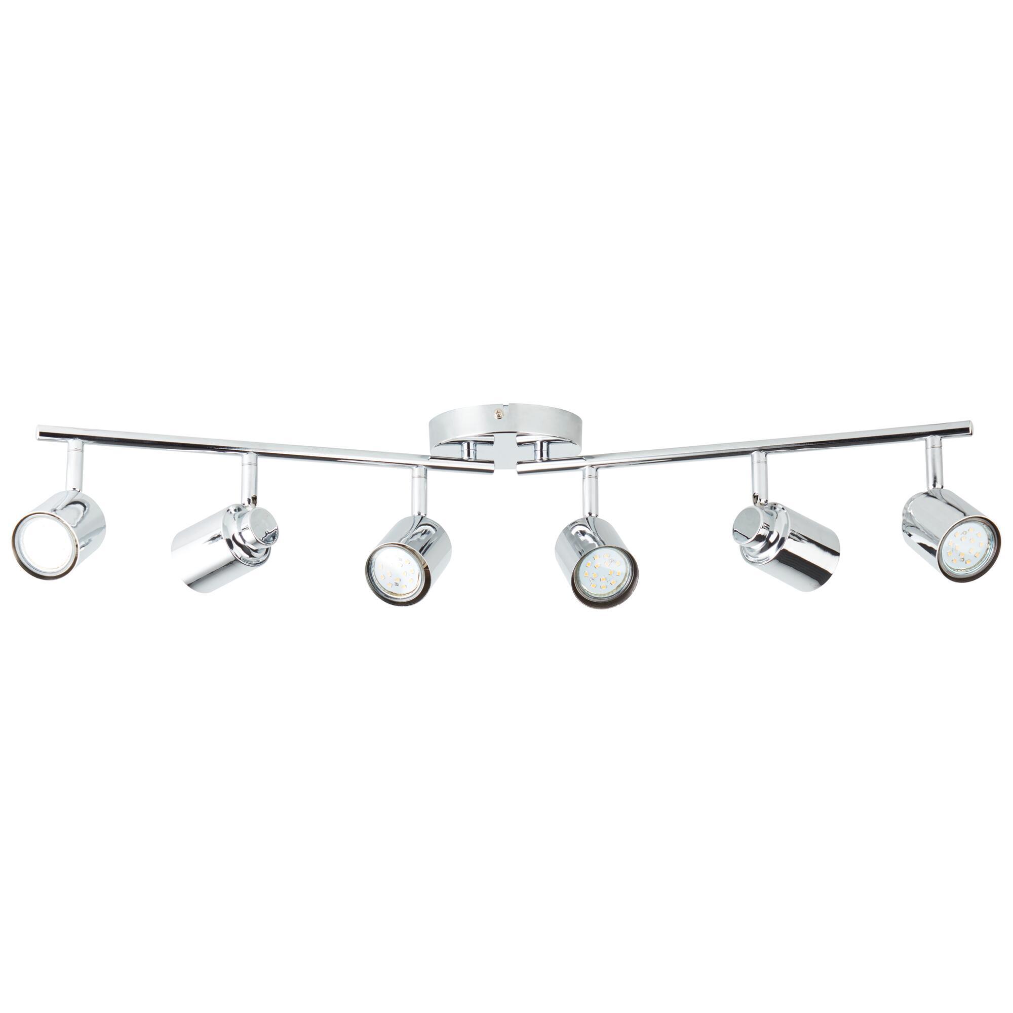 Foco decorativo INSPIRE TEKLA 6 LÂMPADAS GU10X6 METAL CROMADO - 12