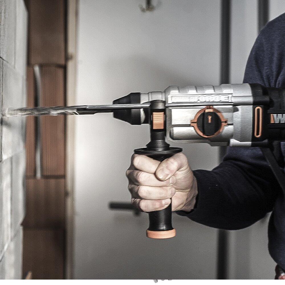 Marteau perforateur 3 en 1 800W WORX, WX339.3 (Livré avec 3 forets et 1 burin) - 4