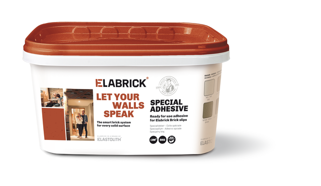 Colle et joint pâte pour plaquette de parement, ELABRICK, blanc 5 kg, 2 m²