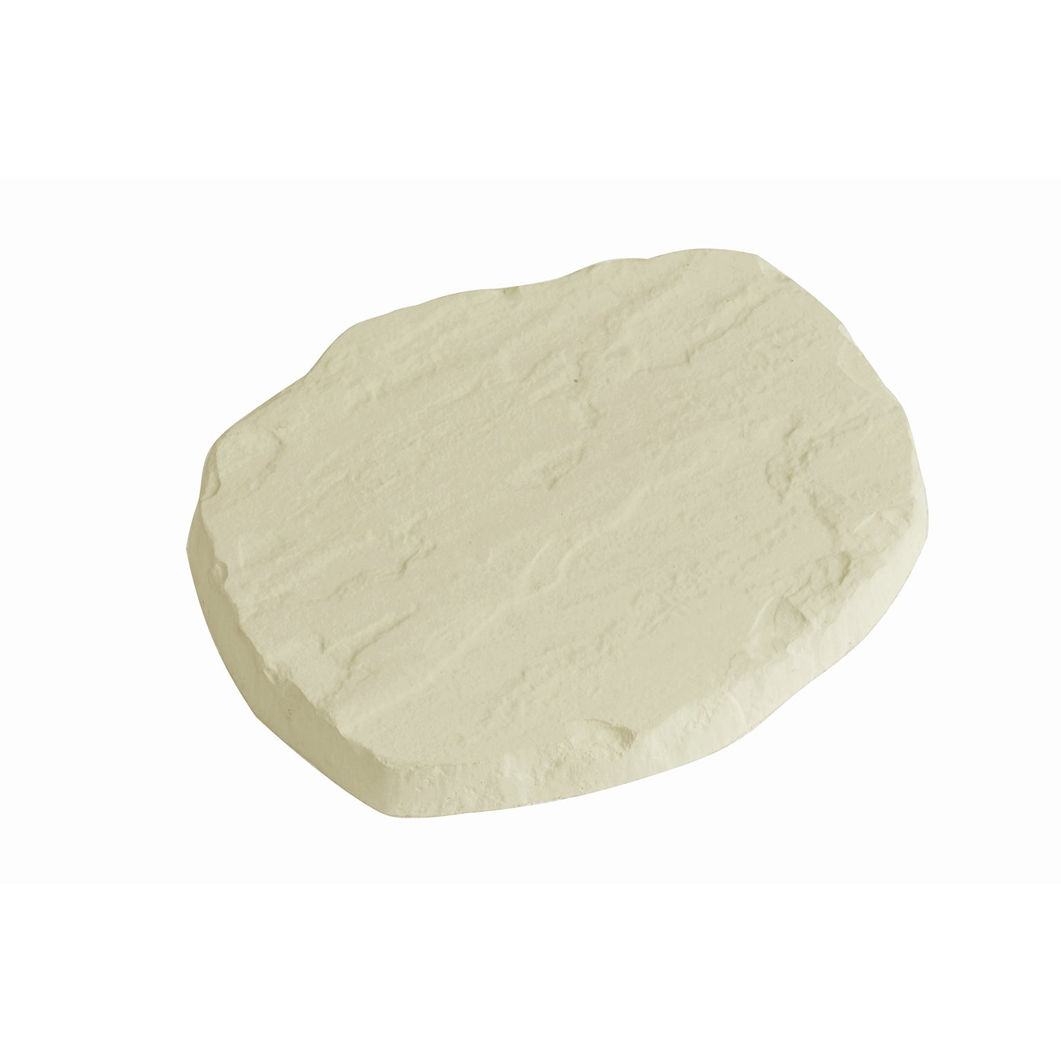 Pas japonais Fleur en béton sable, L.38 x l.32 x Ep.3.5 cm - 3