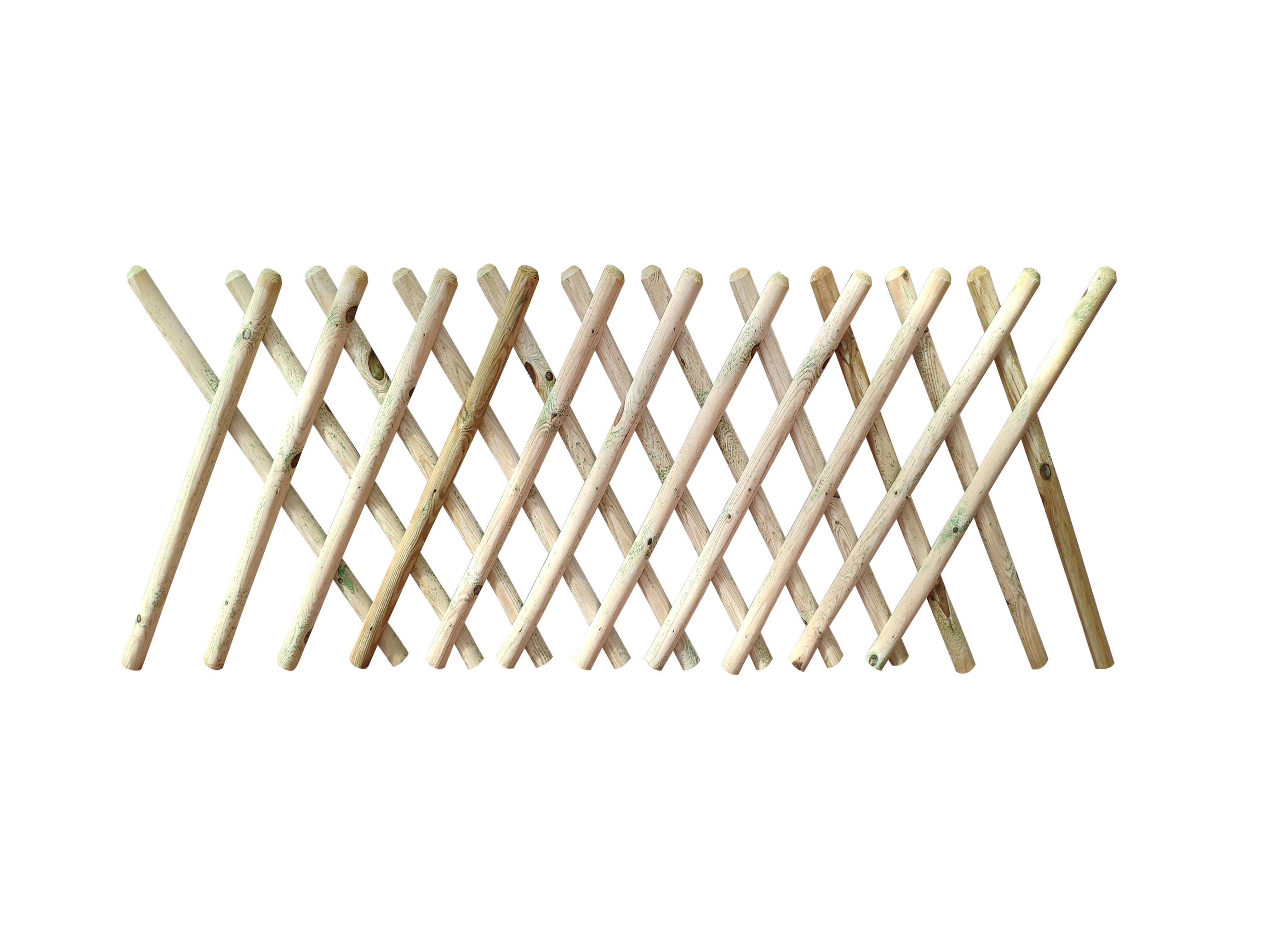 Clôture jardin bois Pony, CERLAND, H.100 x l.250 cm - 2