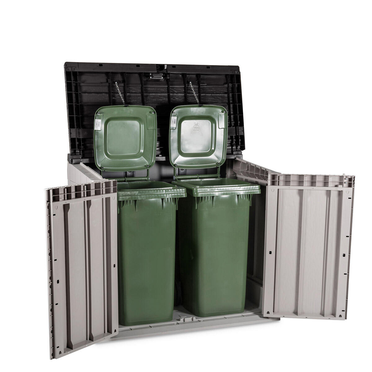 Arcón de resina para exterior TOOMAX STORA WAY 129.5 x 111 x 74.5 cm y capacidad de 842 L - 9