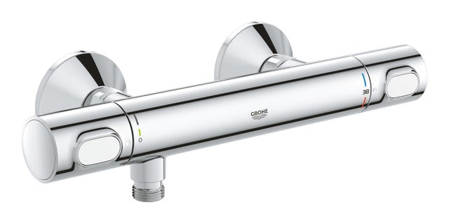Mitigeur thermostatique douche chrome, GROHE, Precision flow V1
