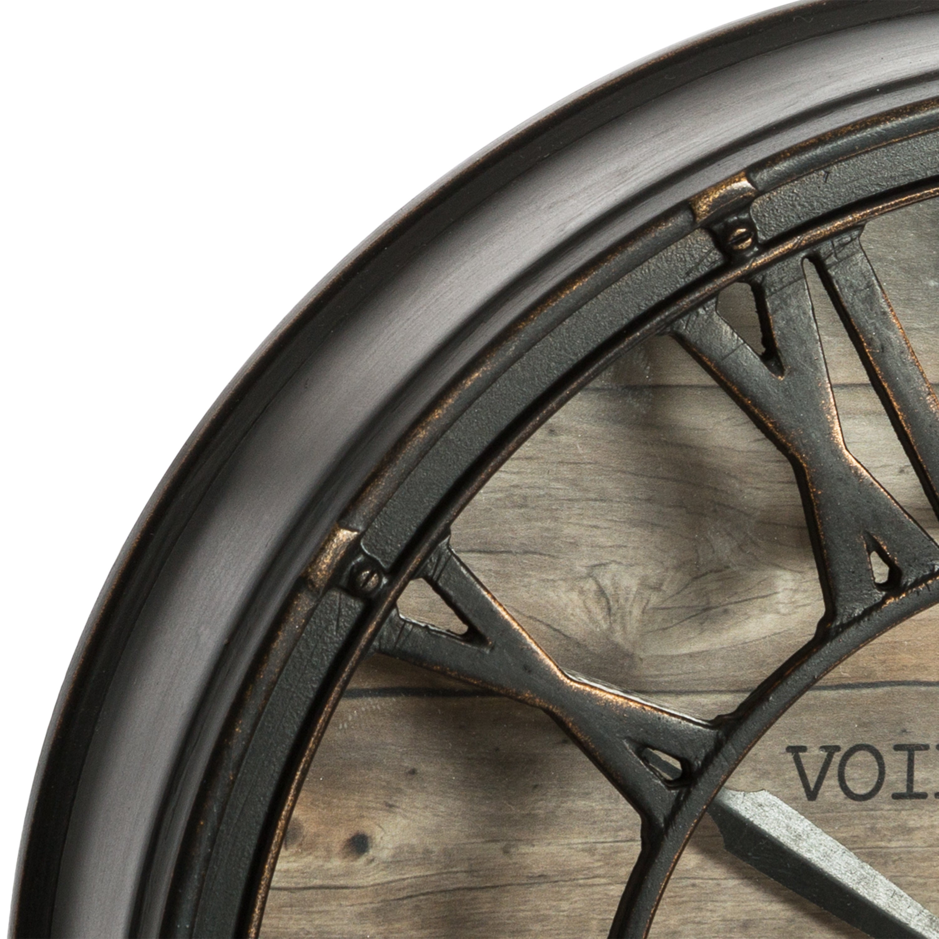 Horloge à fixation murale Vintage ATMOSPHERA marron Diam.21 cm - 3