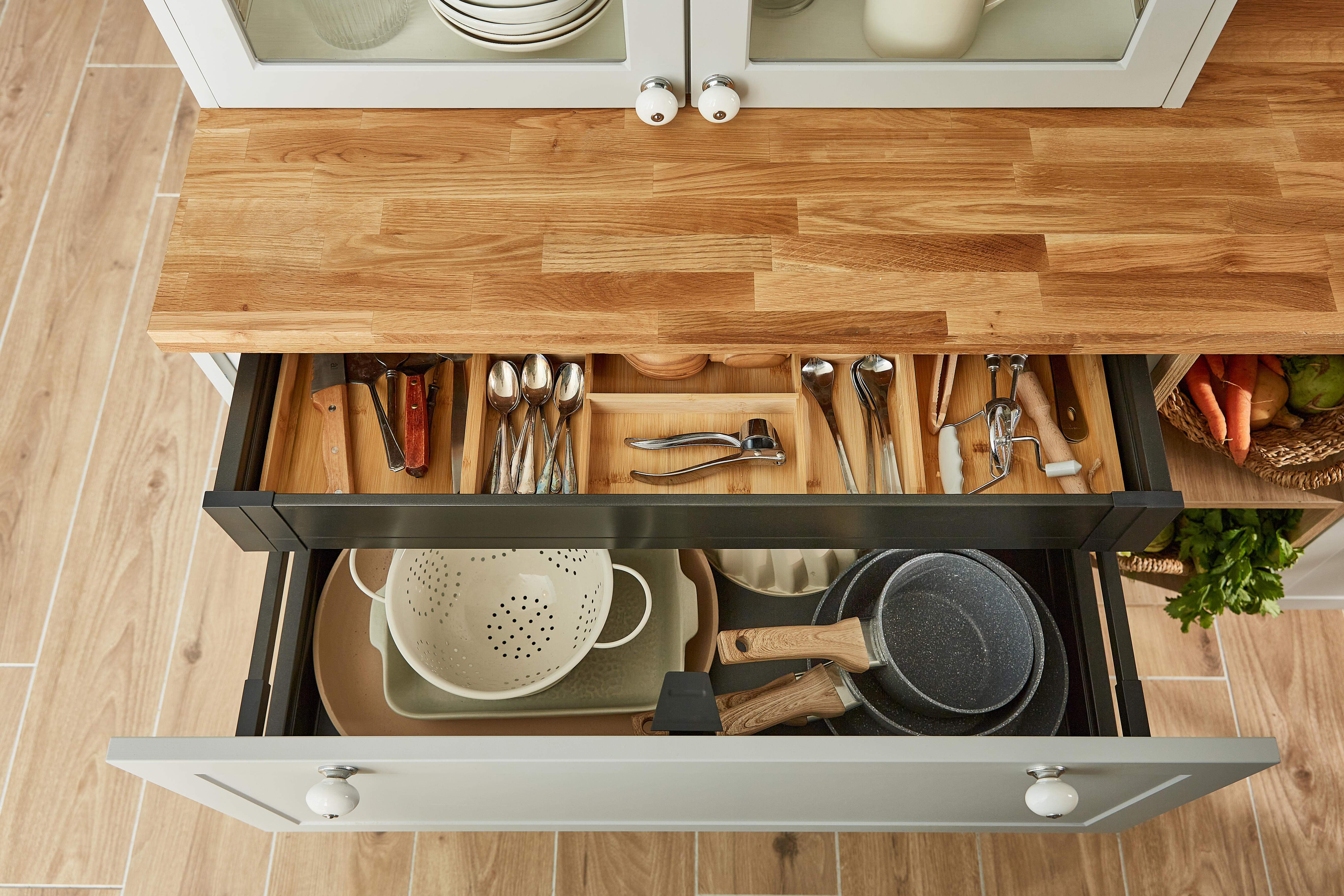 Tiroir pour caisson DELINIA ID gris anthracite H.9.9 x l.86.8 x P48 cm - 6