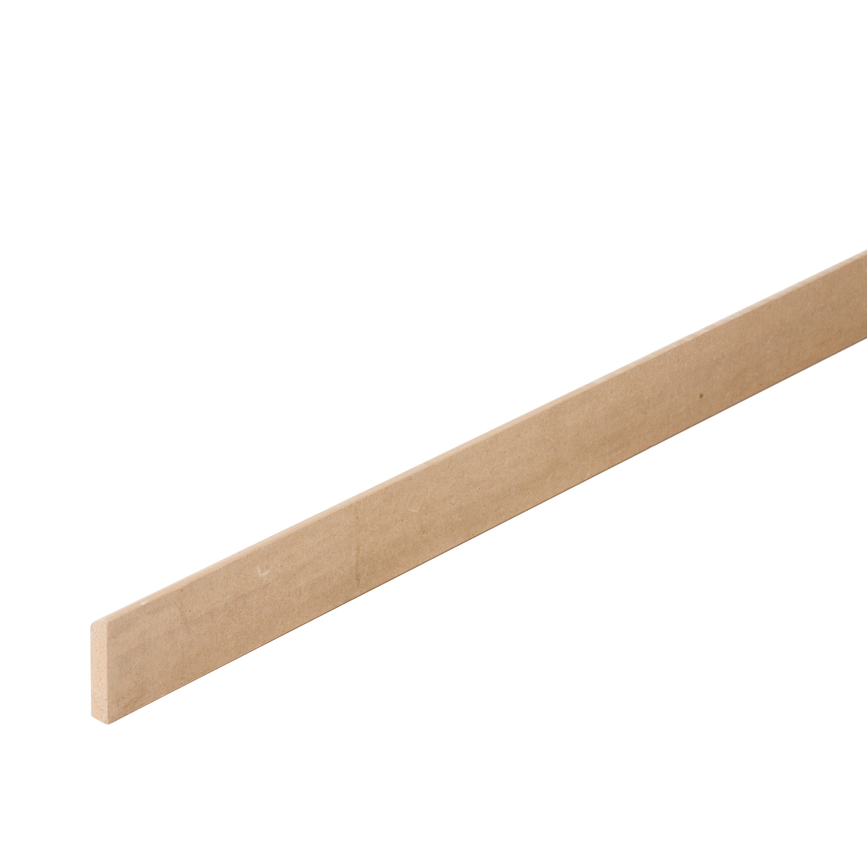 Plinthe médium (MDF) réversible, 10 x 50 mm, L.2.44 m - 2