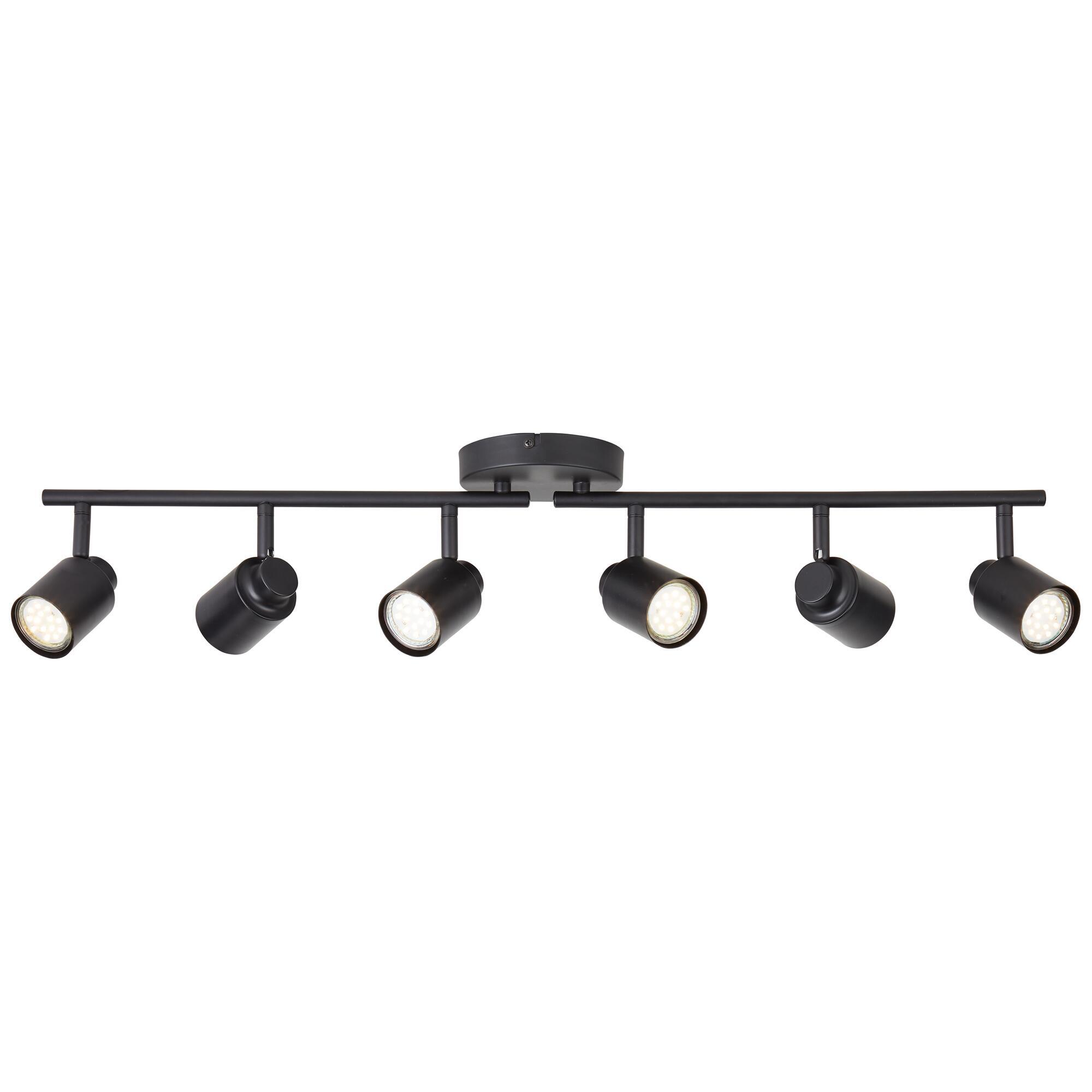 Rampe 6 spots, métal noir GU10, INSPIRE Tekla - 8