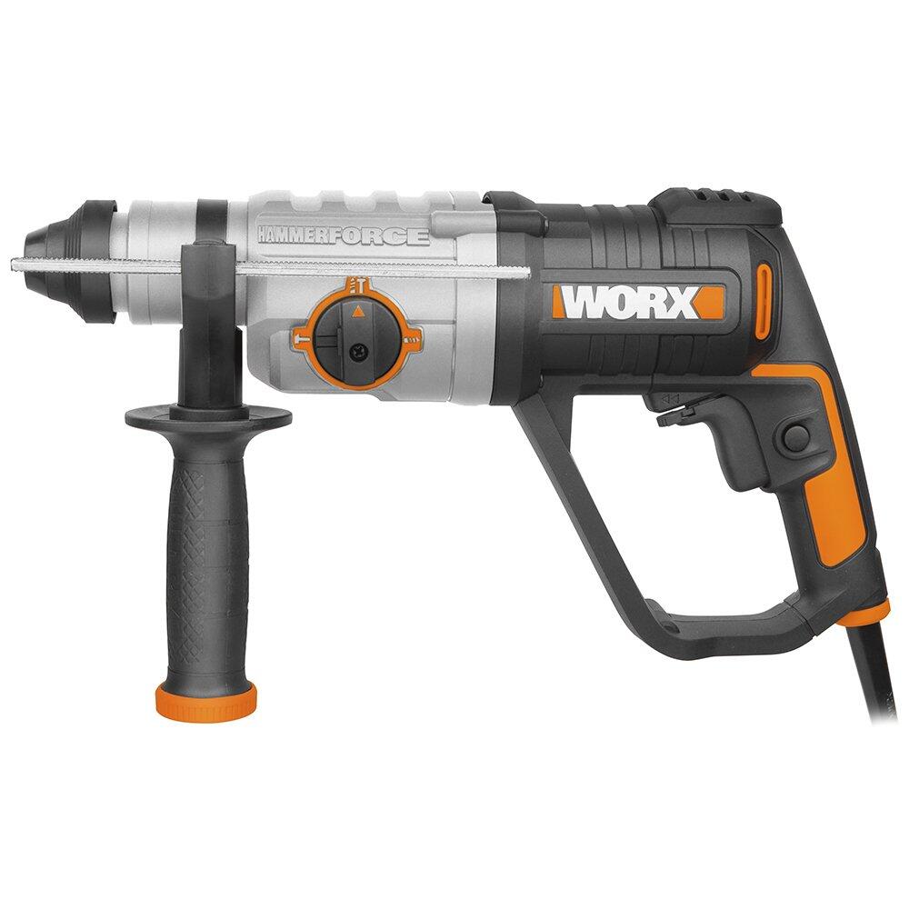 Marteau perforateur 3 en 1 800W WORX, WX339.3 (Livré avec 3 forets et 1 burin) - 2