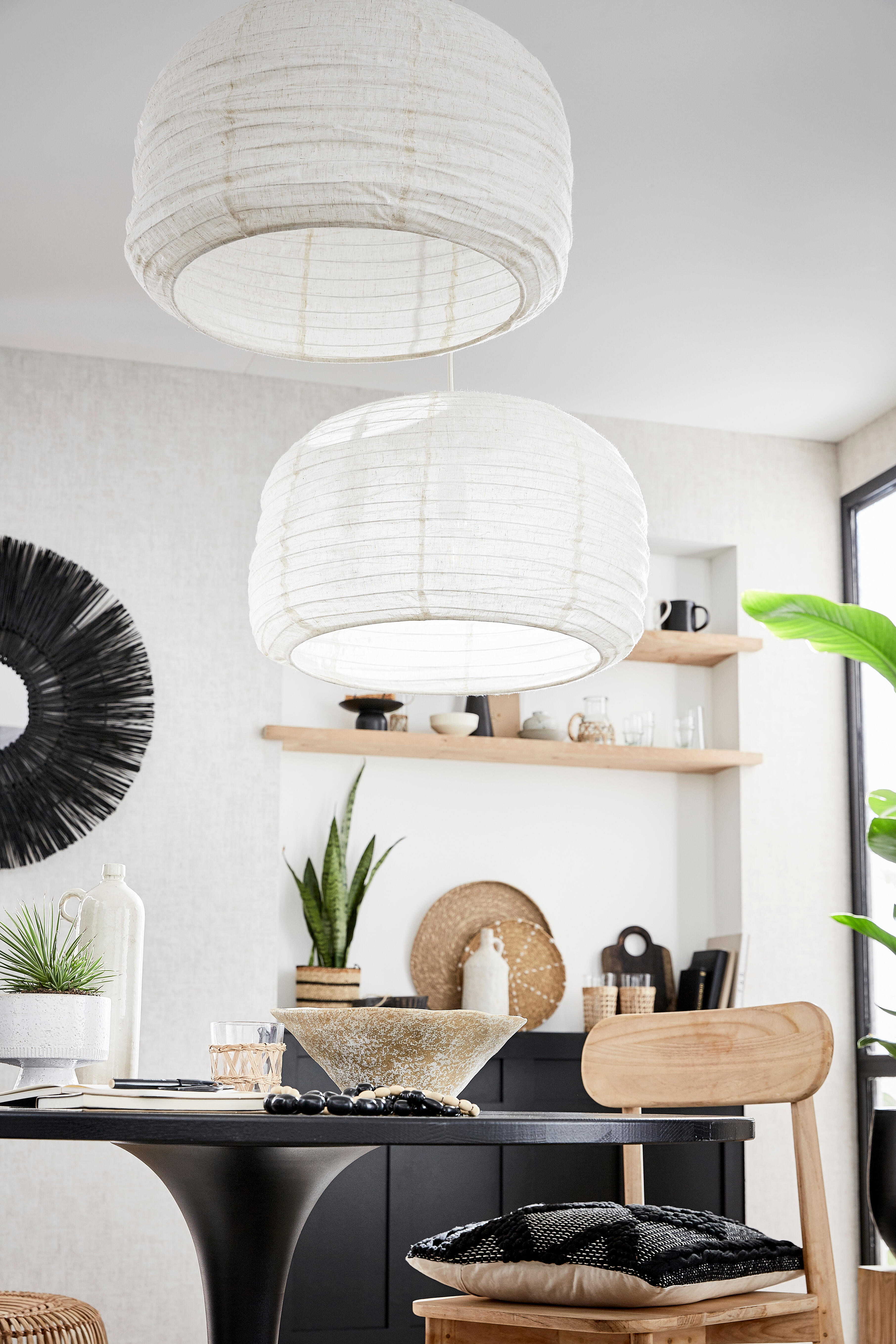 Papier peint vinyle intissé Ginkgo blanc - 4