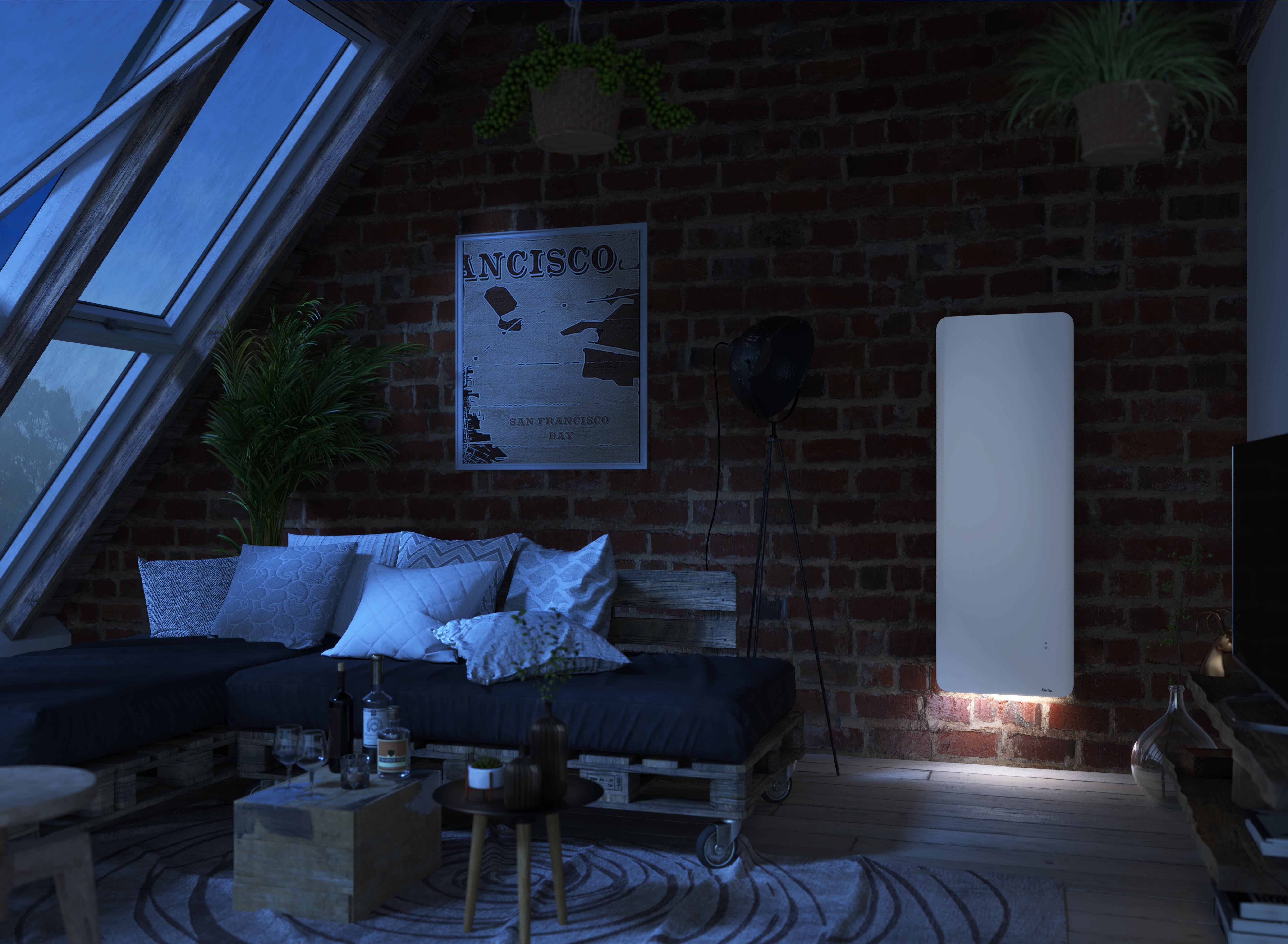 Radiateur électrique double système chauffant 1500W SAUTER Hekla vertical blanc - 3