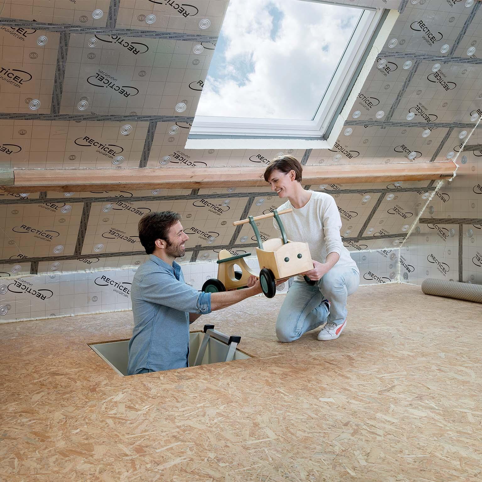 Isolant en polyuréthane RECTICEL, R=2.70, Ep.60mm,1.2x0.60m - 4