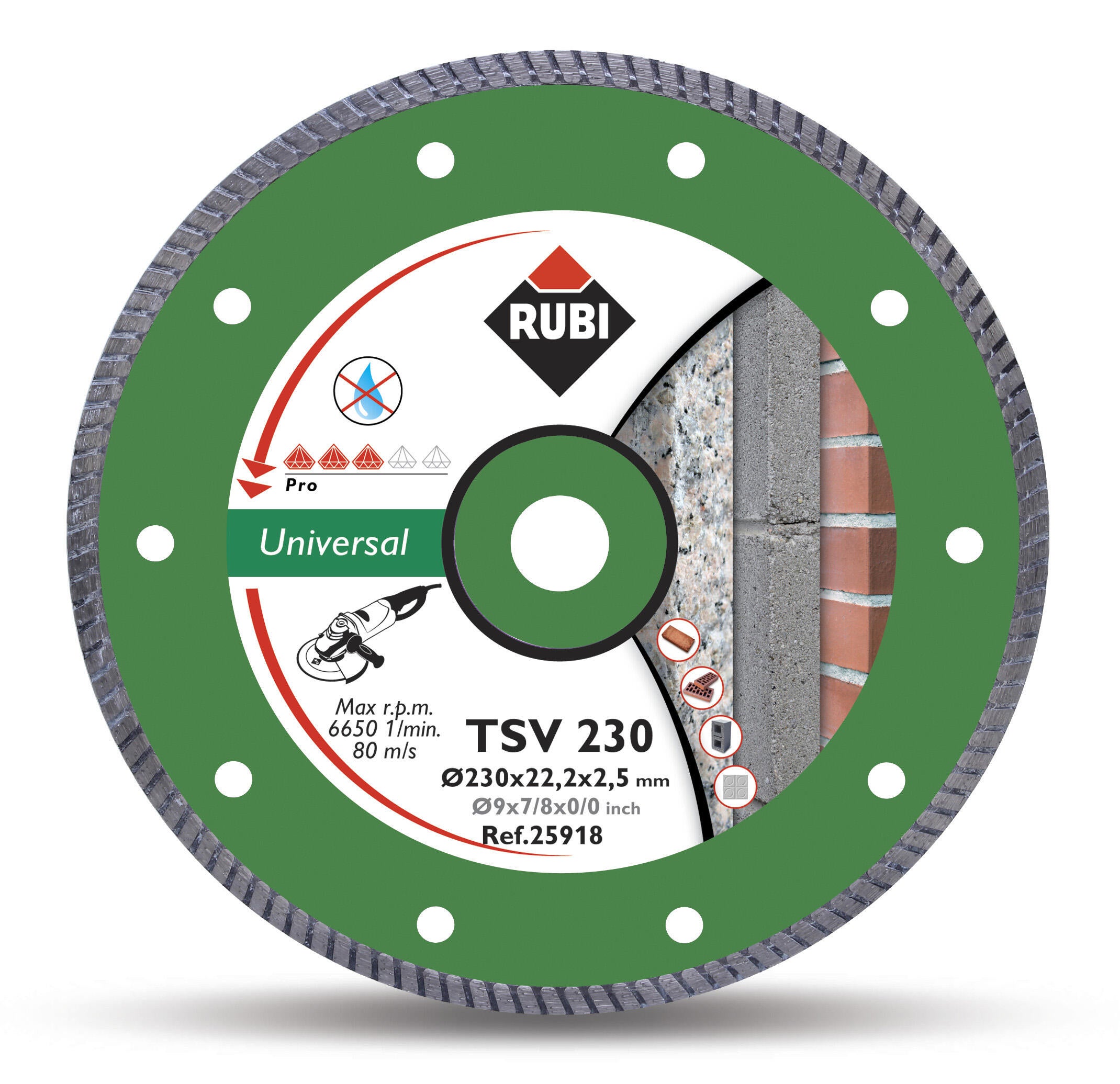 Disco Diamantado RUBI Turbo TSV-230 Pro - 3
