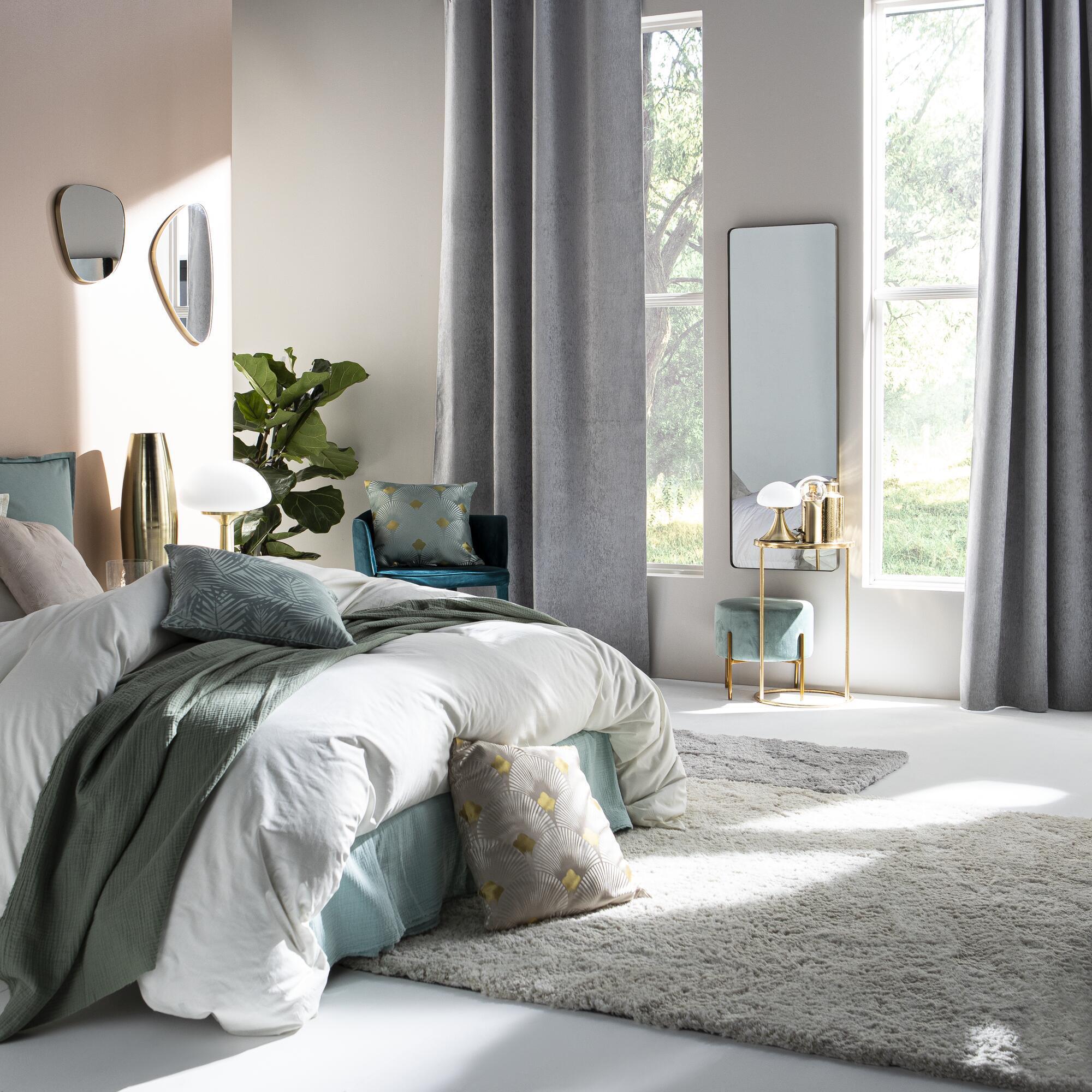 Cortinado fita e/ou presilha blackout Auriane 200x280cm cinza Inspire - 3