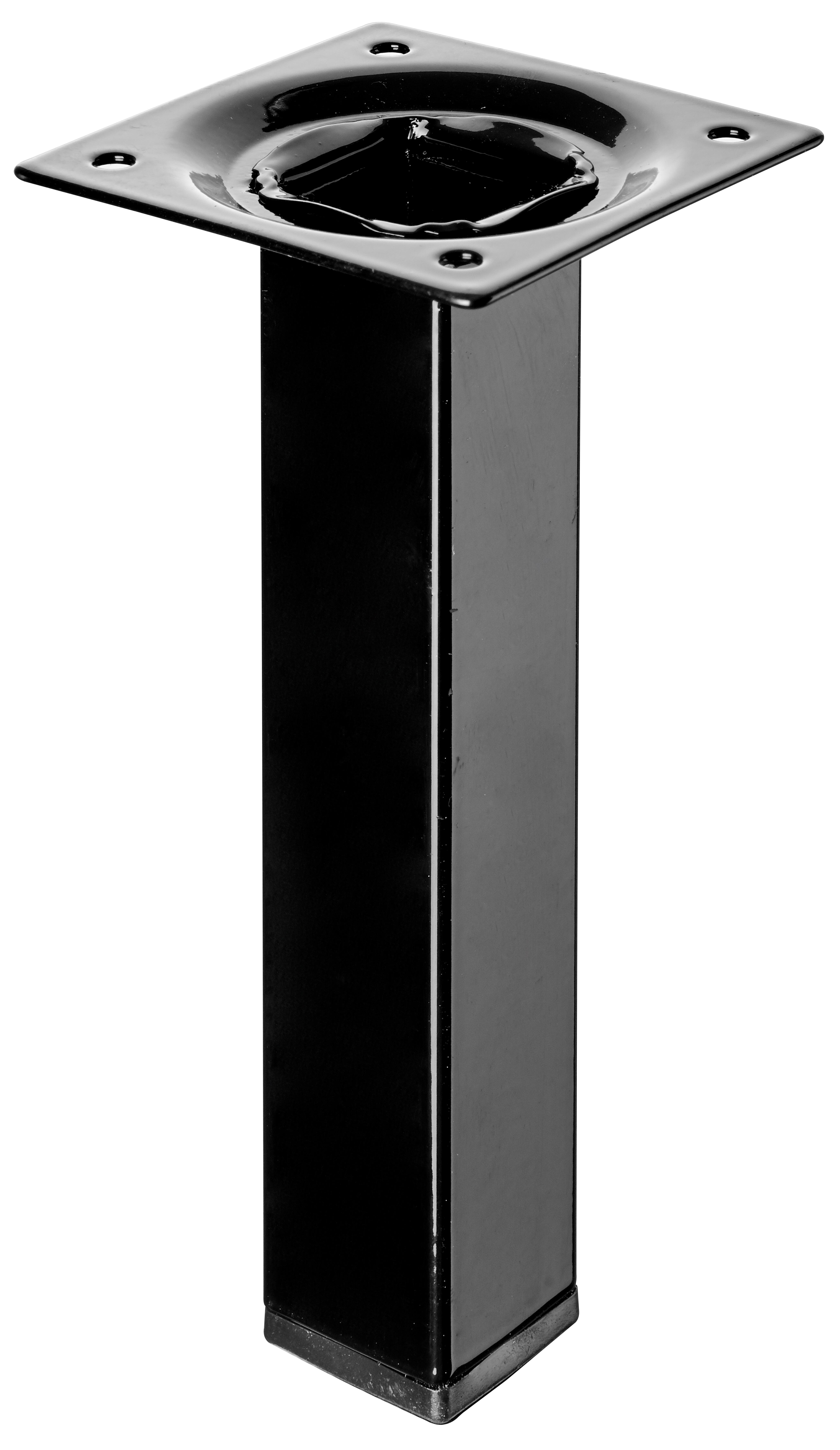 Pied de meuble carré HETTICH, noir, 2.5x2.5 cm x 15 cm - 3