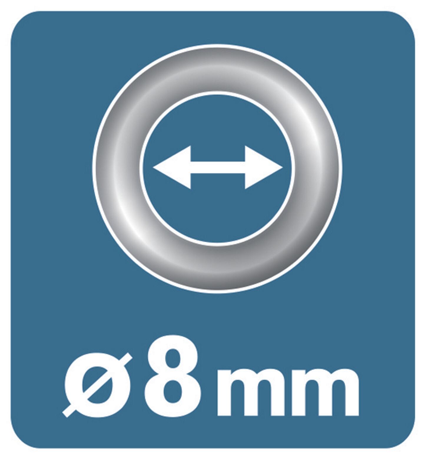Oeillets acier Diam.8 RAPID - 6