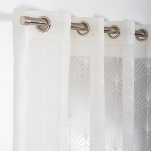 Voilage tamisant tamisant, Baker, beige H.260 x l.140 cm