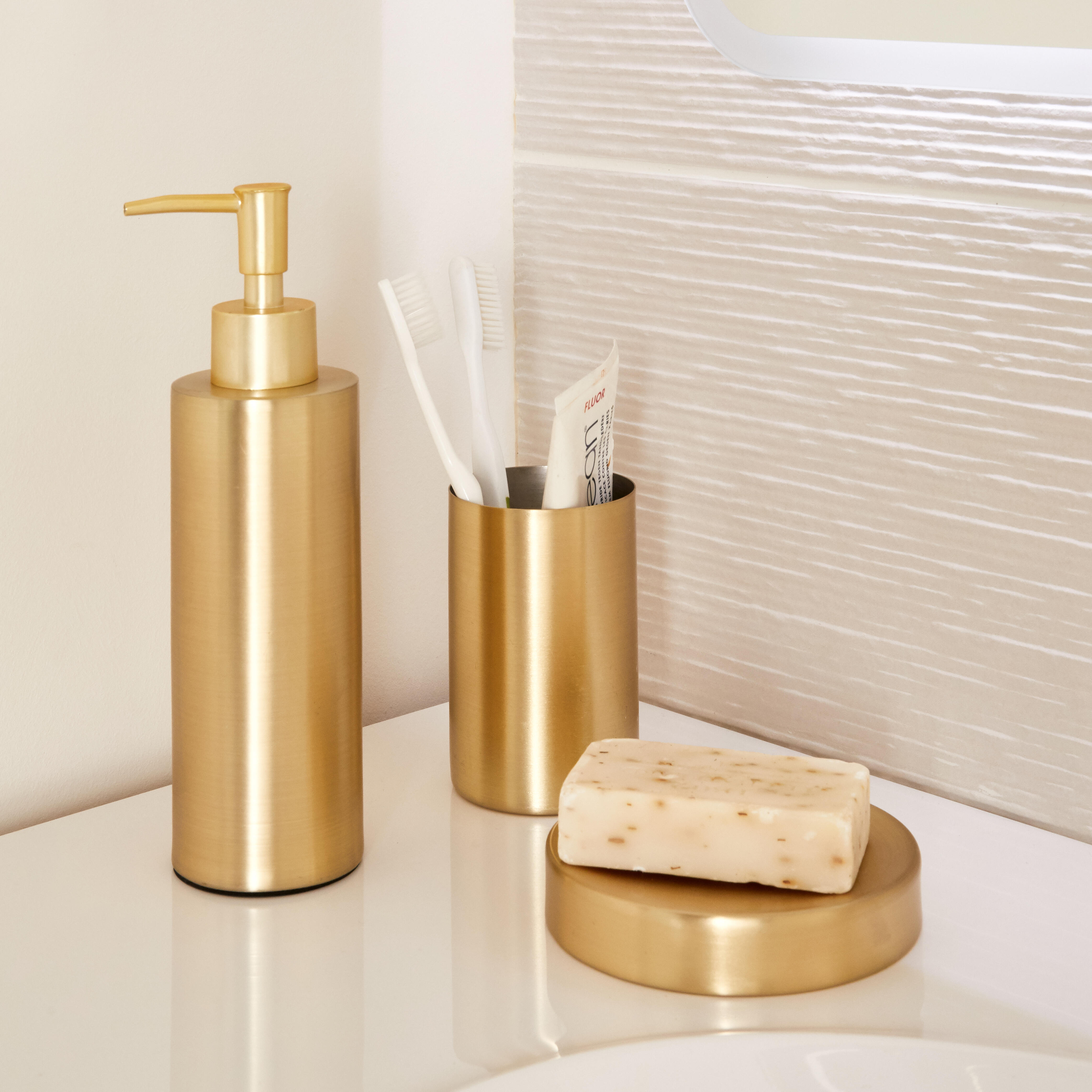 Copo metálico dourado 6,4x6,4x9,5 cm Joy - 6