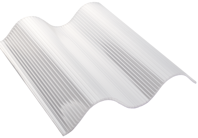 Plaque de couverture , transparent, l.92 x L.250 cm, H.57 mm, Ep.6 mm