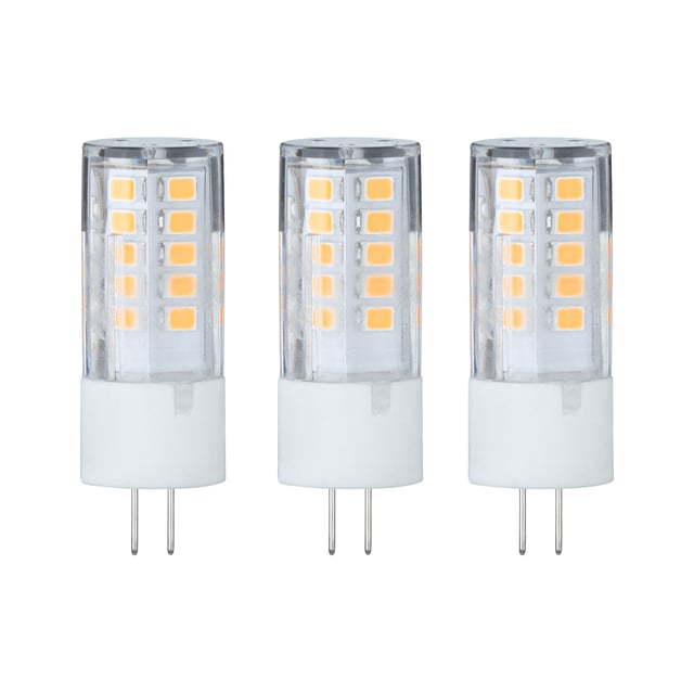 Lot de 3 ampoules led, crayon G4, 300lm = 3W, blanc chaud, PAULMANN