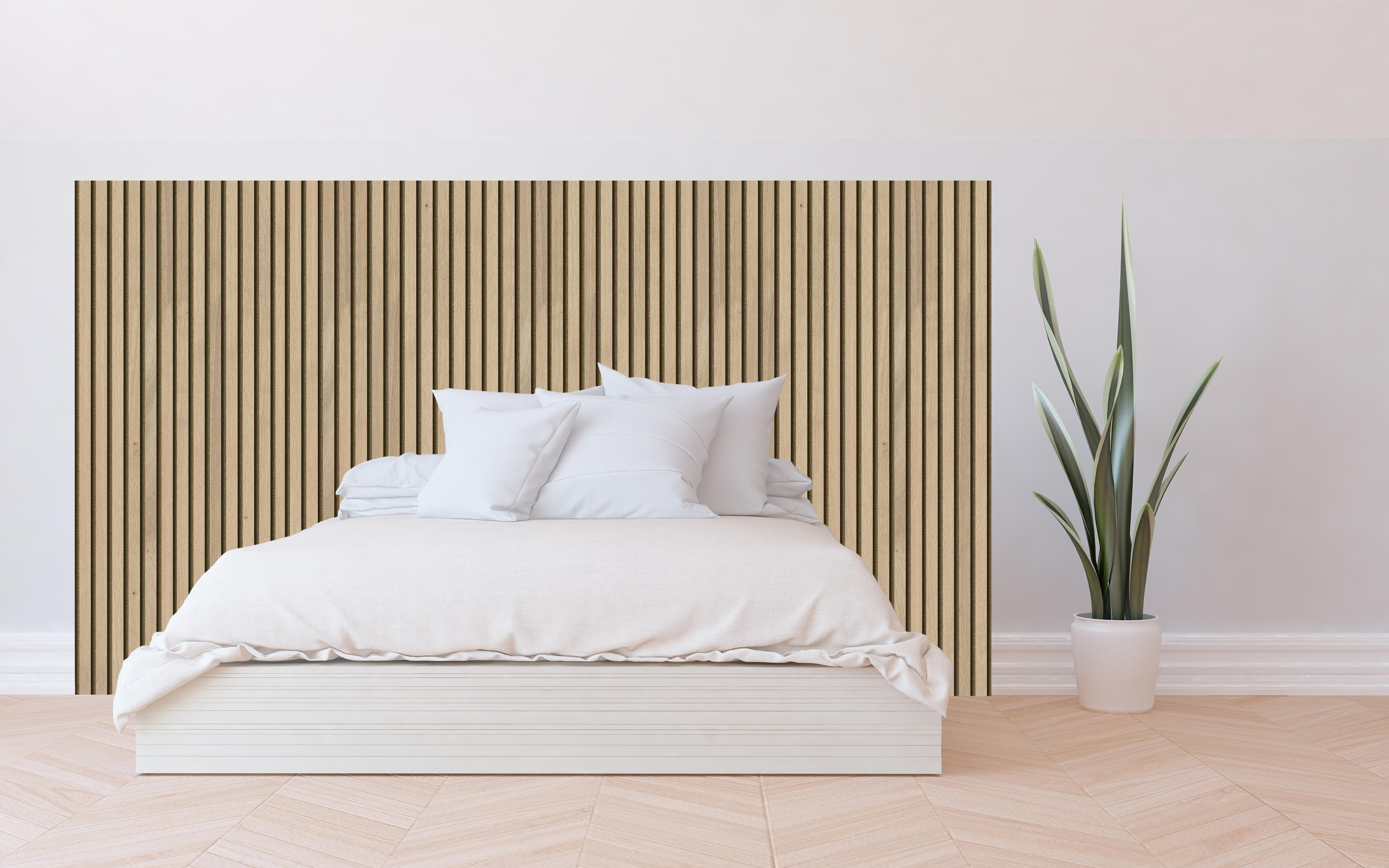 Revestimiento de pared palilleria mdf yute color roble/negro 129x32 cm