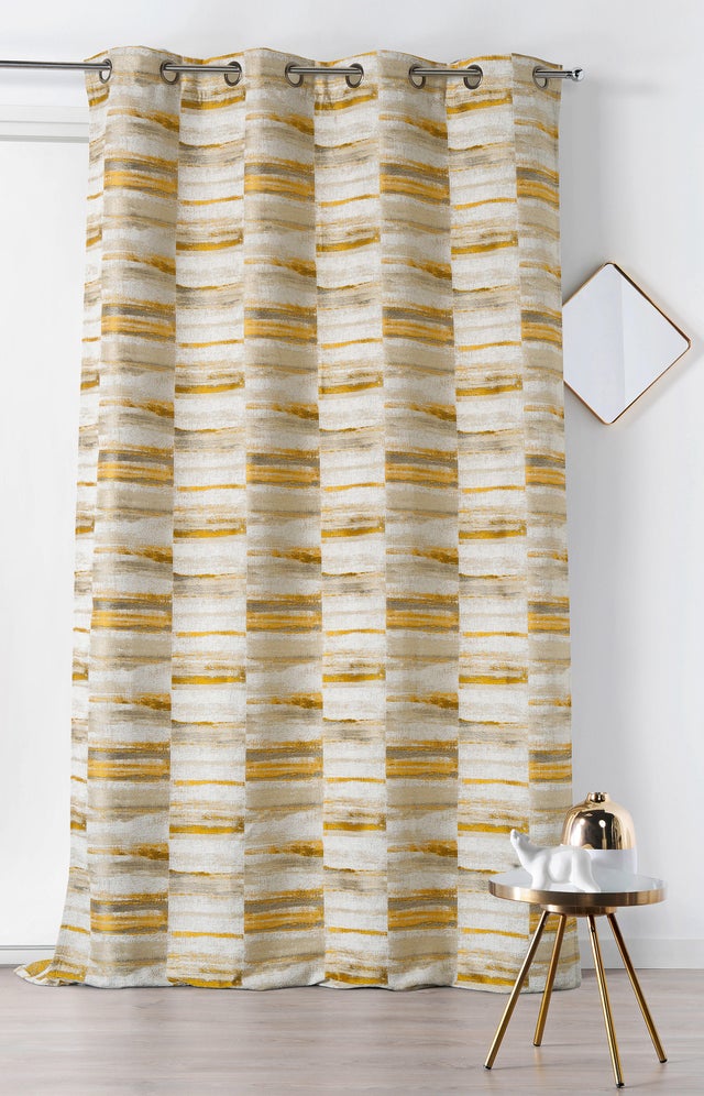 Rideau tamisant, jaune H.260 x l.135 cm