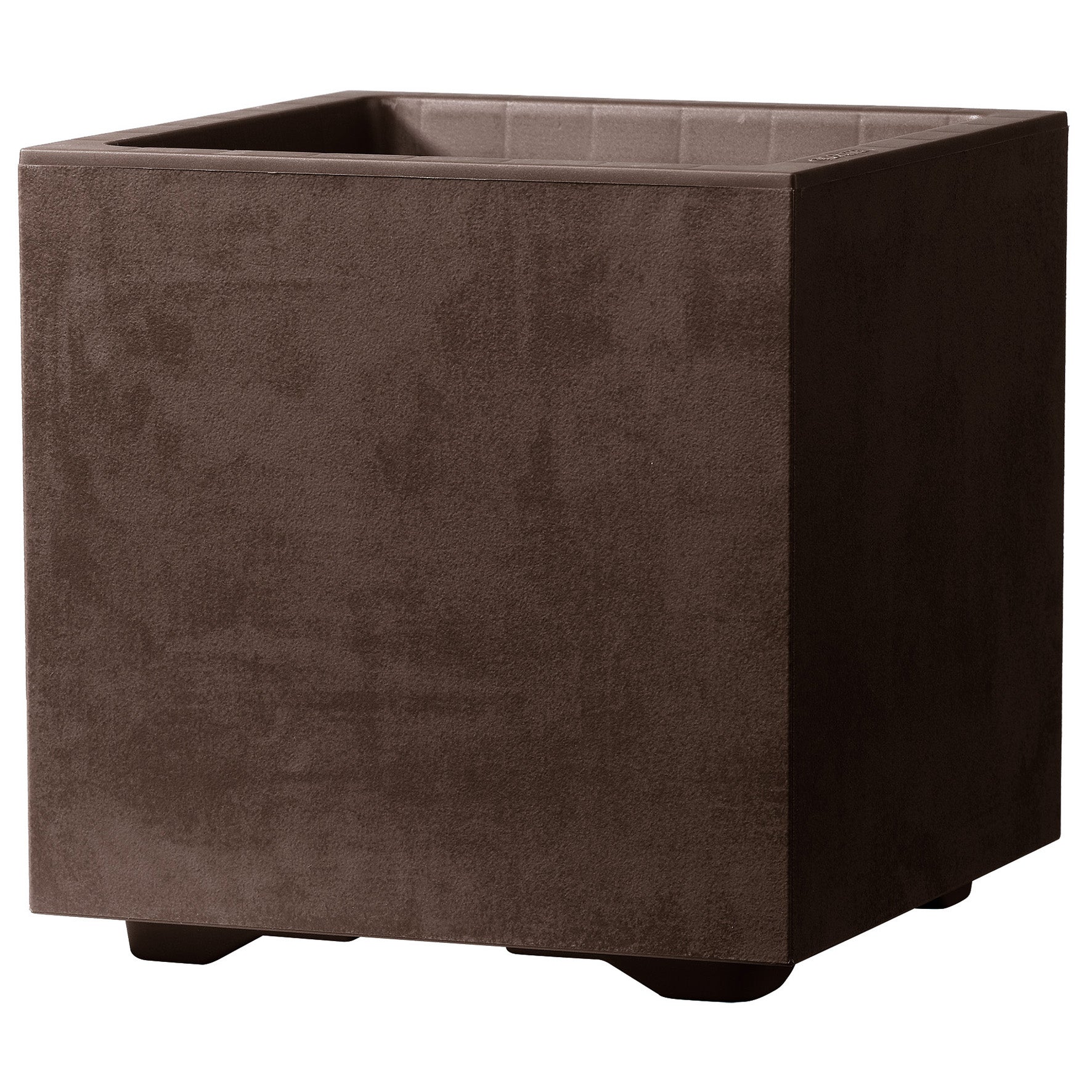 Maceta auto riego de plástico millennium brownstone marrón 25x25 cm