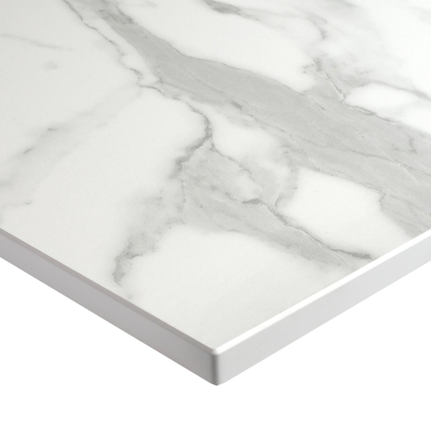 Encimera de cocina laminada compacta calacatta 300x63 cm espesor 12mm