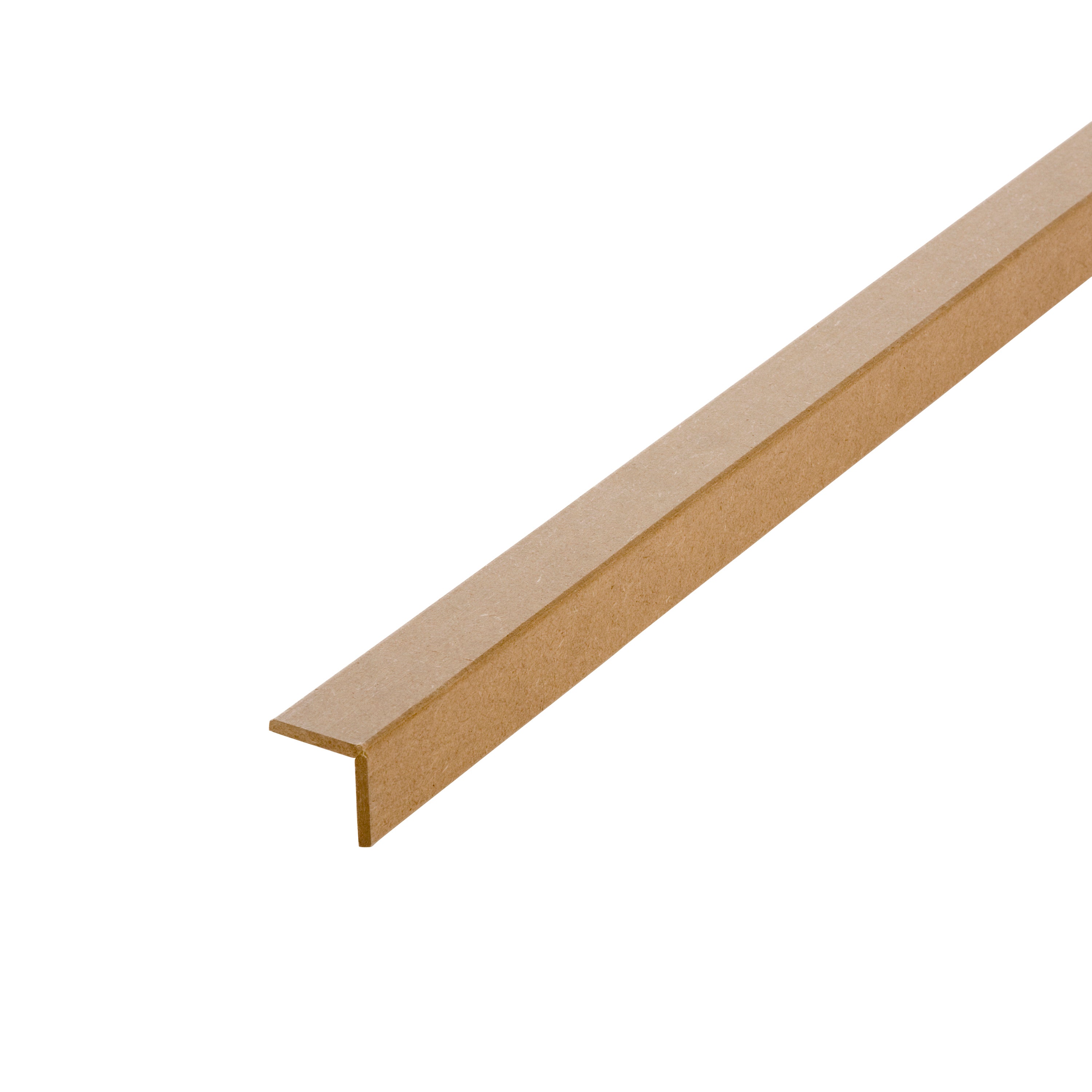 Baguette d'angle médium (MDF) arrondie , 37 x 37 mm, L. 2.44 m - 2