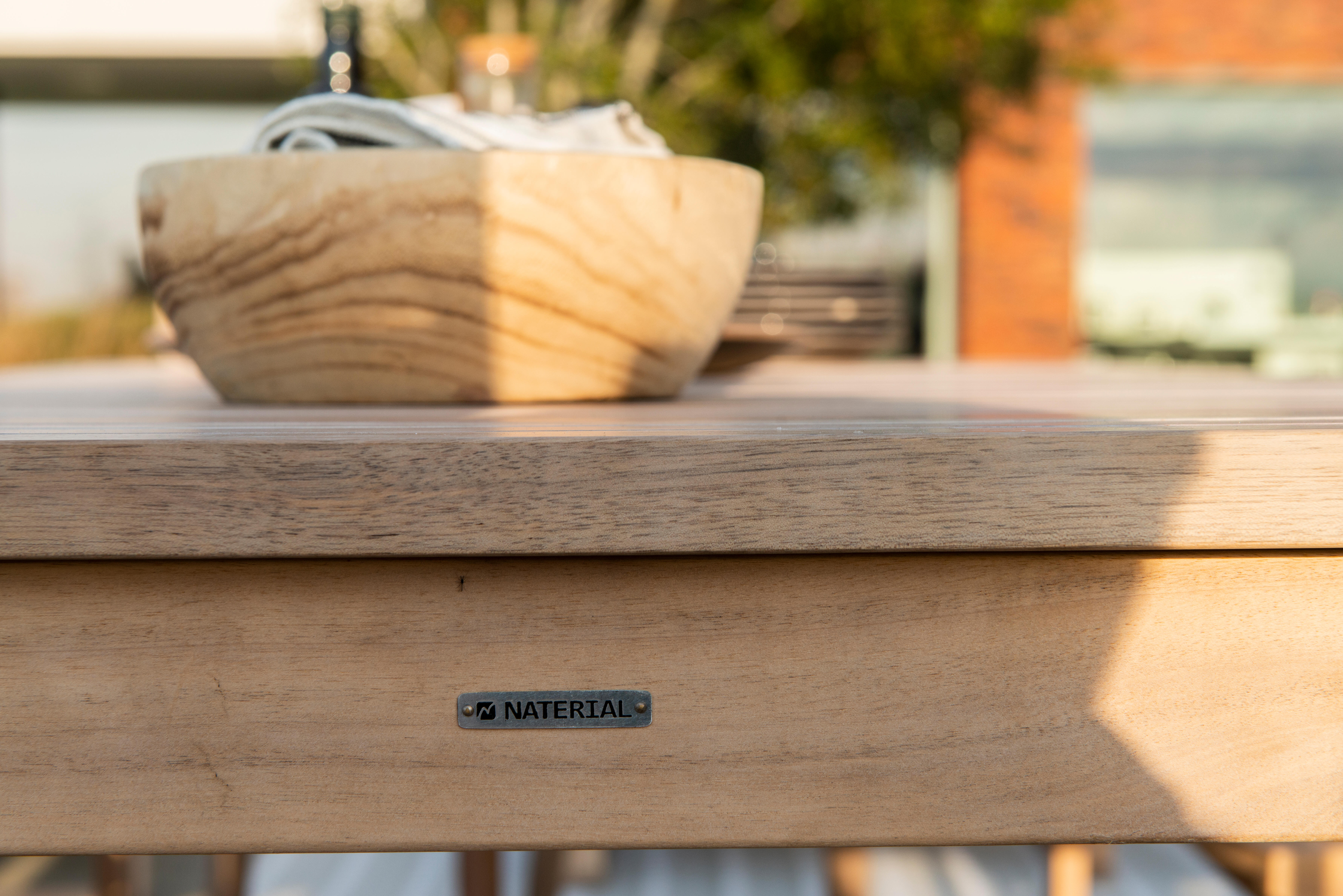 Mesa de madeira NATERIAL SOLARIS BUTTERFLY 180/240X90CM - 52