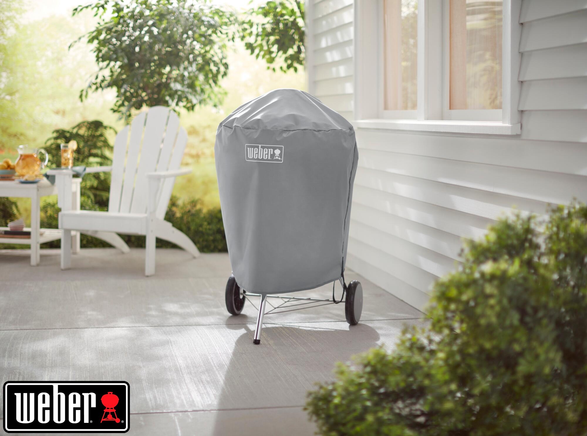 Housse de protection d'extérieur barbecue WEBER gris l.26.5 x H.17 cm - 2
