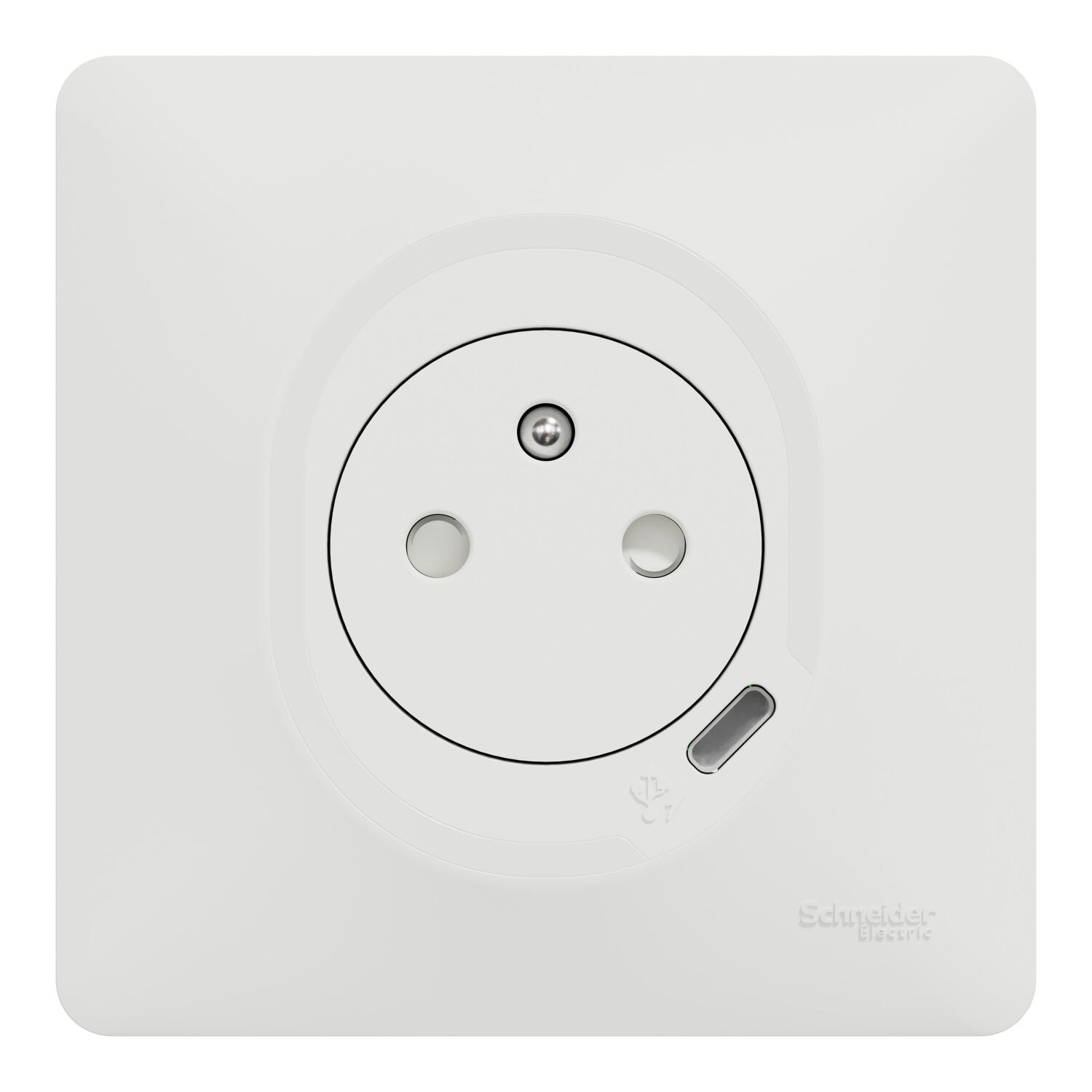 Prise électrique 2P+T + USB OVALIS 2 - SCHNEIDER ELECTRIC - 8