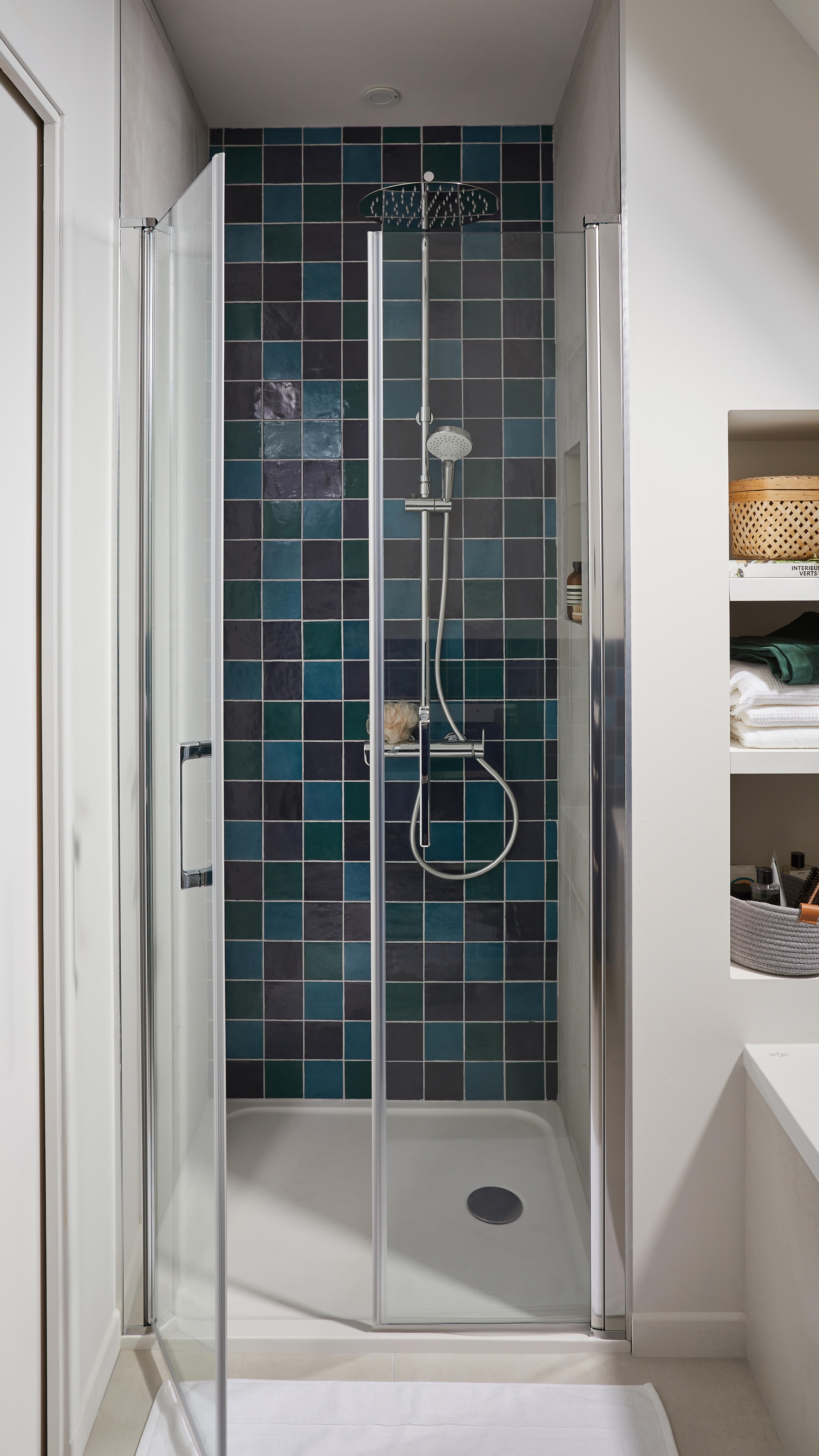 Piastrella da rivestimento interno in gres naturale 10 x 10 cm smaltato blu-turchese lucido Zelli Sp. 10 mm 0.54 mq - 5