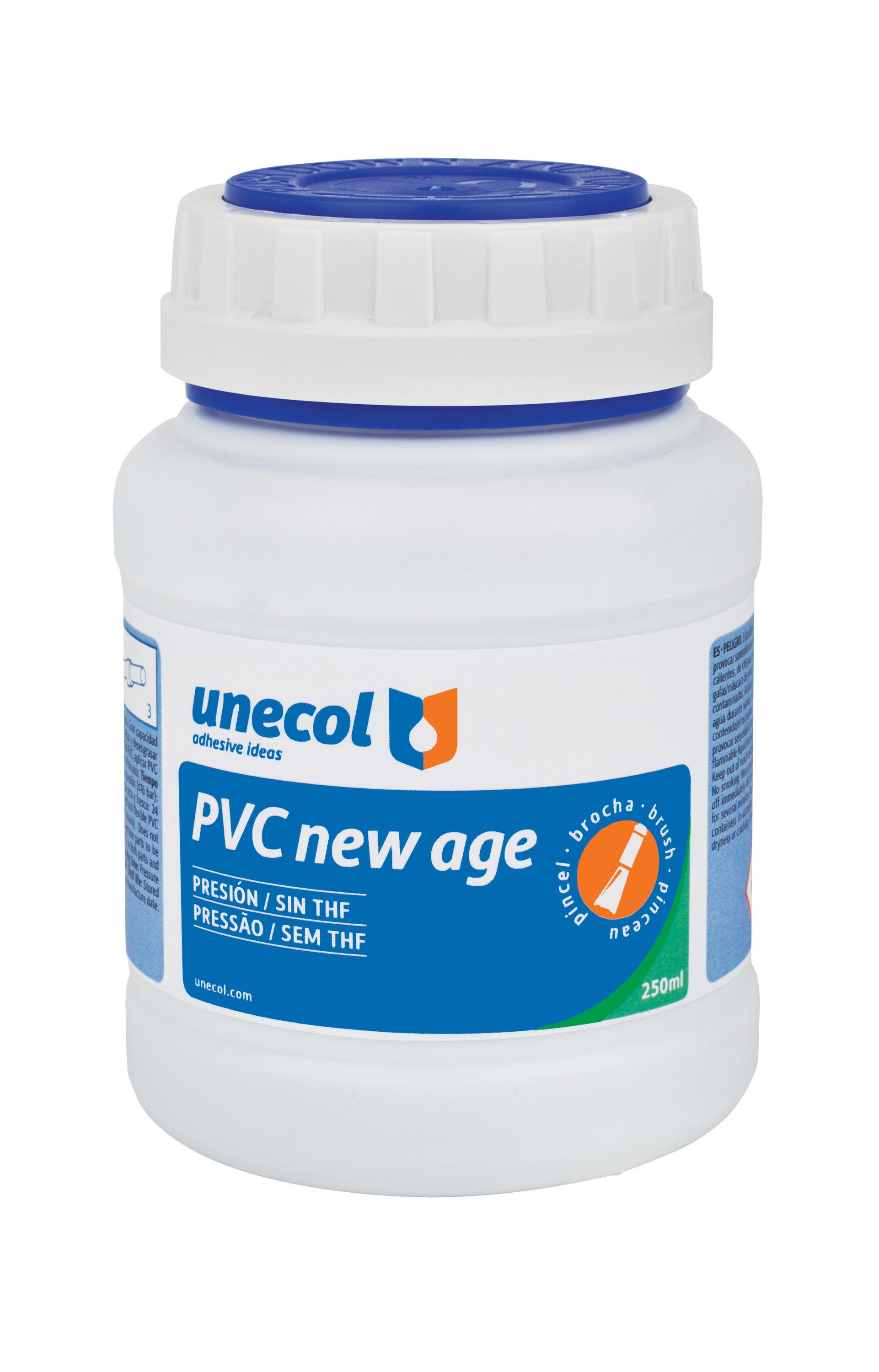 Adhesivo Para Tuber a PVC New Age UNECOL Bote Con Pincel 250 Ml Leroy adhesivo-para-tuber-a-pvc-new-age-unecol-bote-con-pincel-250-ml-leroy