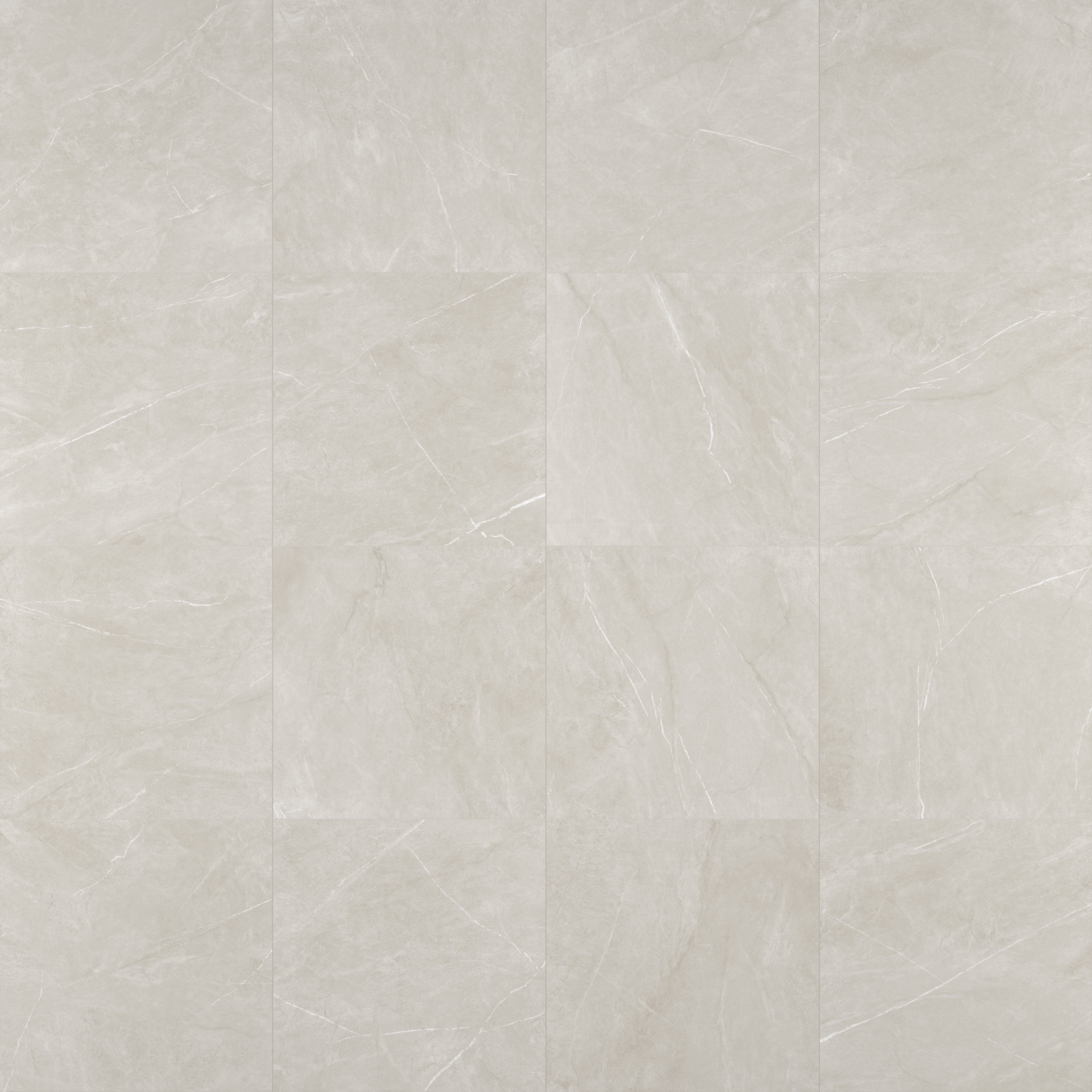 Carrelage sol / mur effet marbre gris clair Murano l.60 x L.60 cm - 4