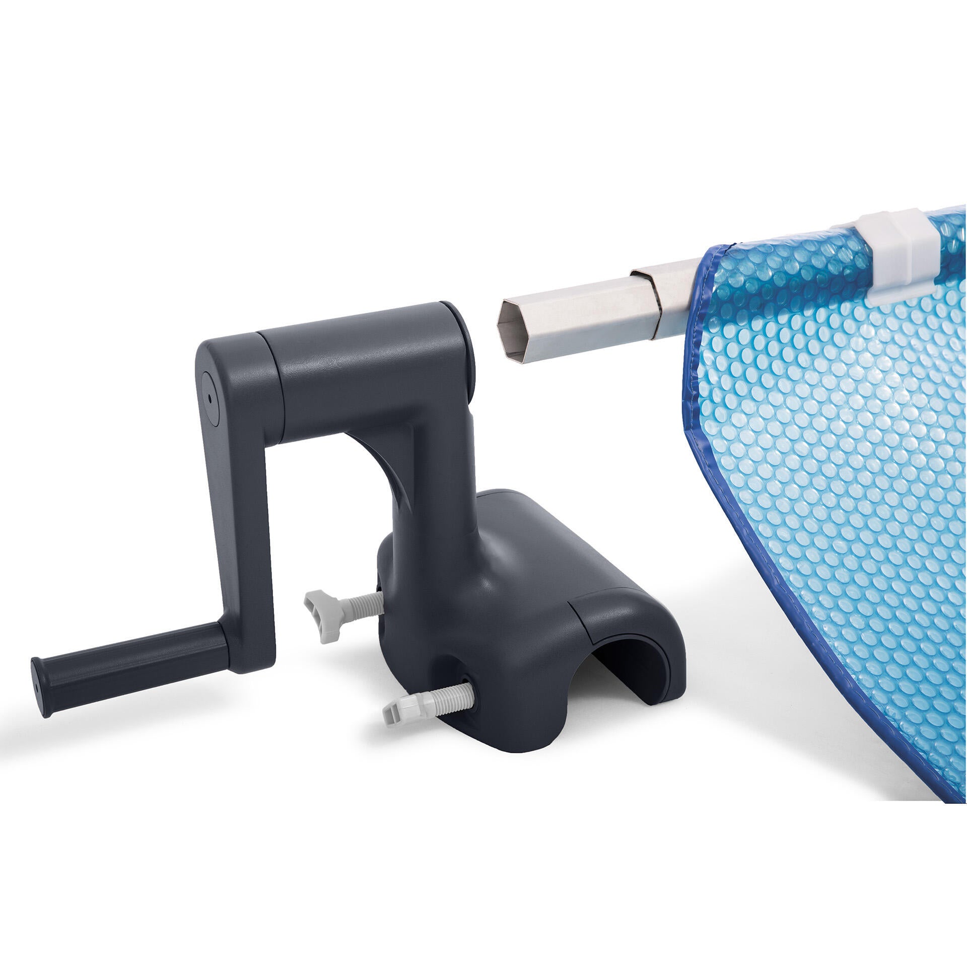 Enrouleur de bâches à bulles manuel INTEX pour piscine rectangulaire - 6