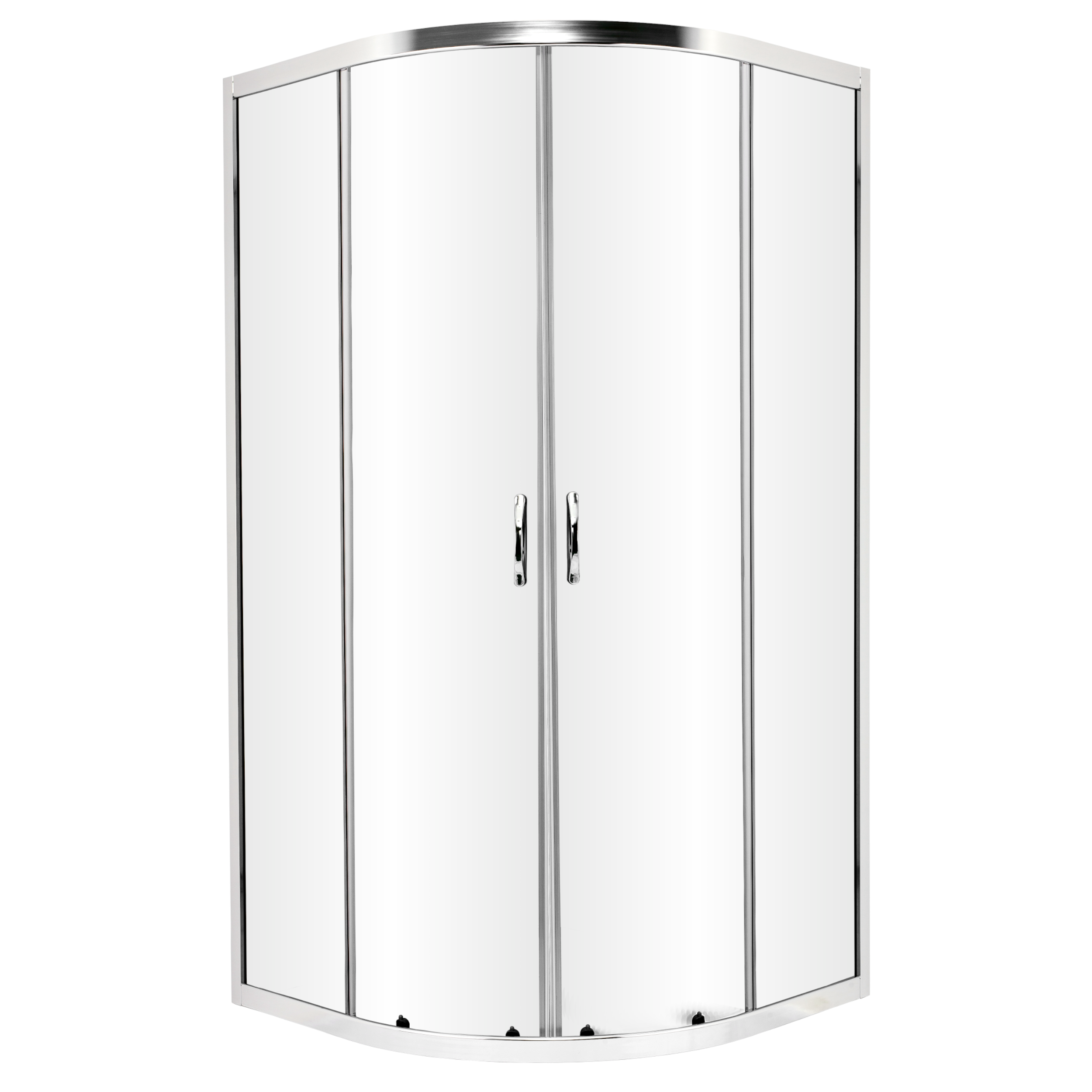 Kabina prysznicowa półokrągła Kama 90 x 90 x 183 cm chrom Liveno