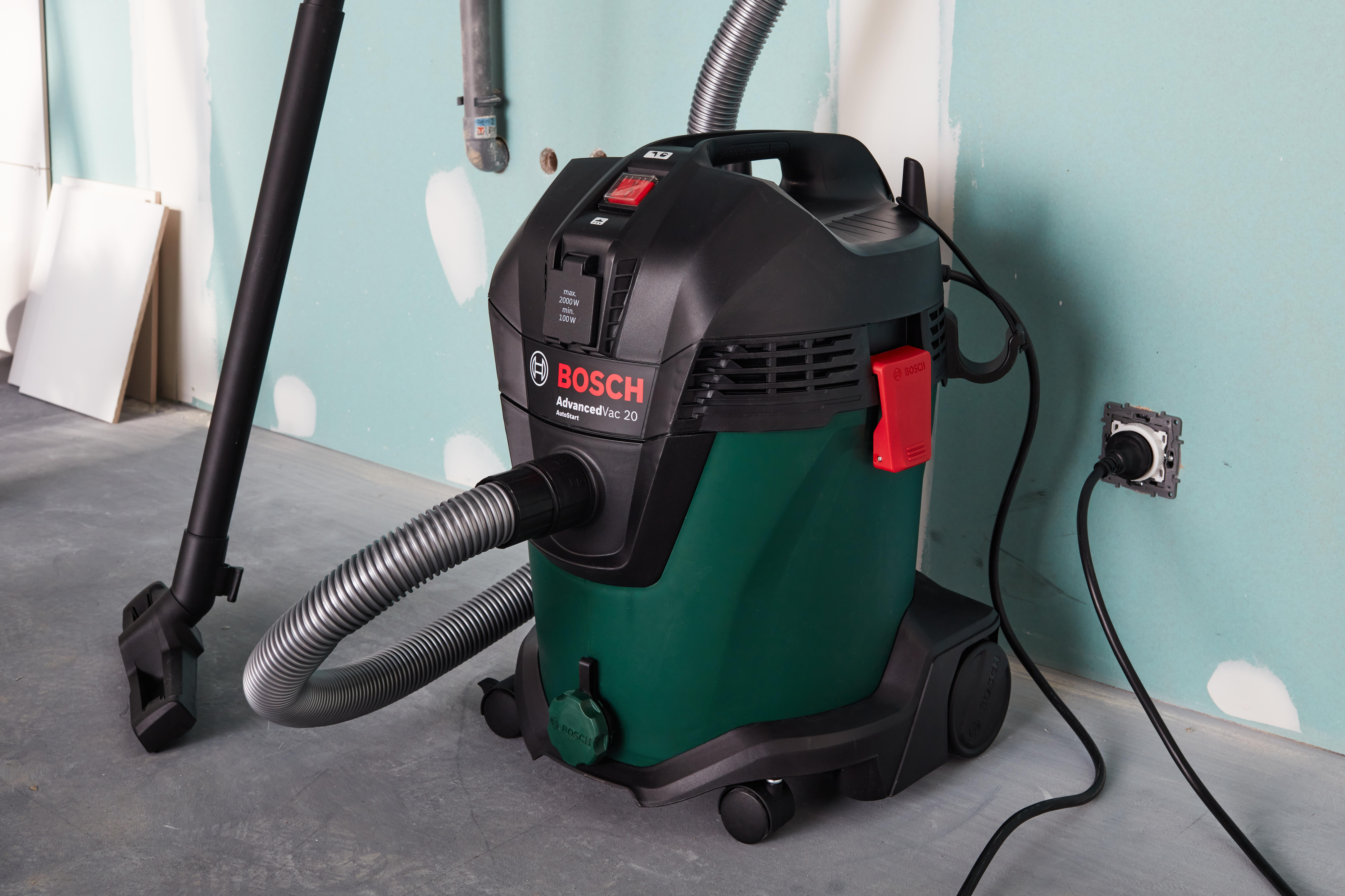 Aspirateur de chantier eau et poussières BOSCH AdvancedVac 20, 26 kPa, 20 l - 8