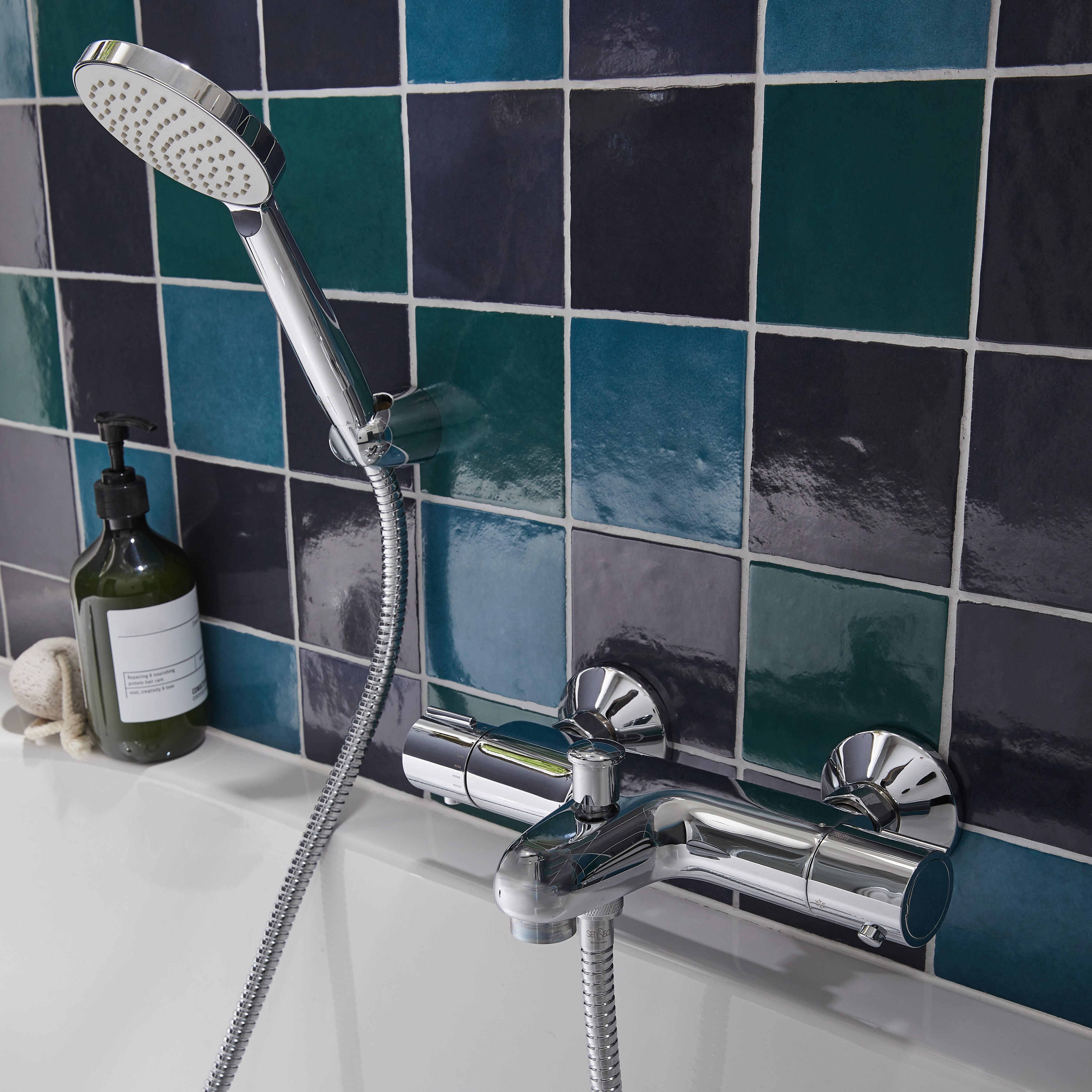 Piastrella da rivestimento interno in gres naturale 10 x 10 cm smaltato blu-turchese lucido Zelli Sp. 10 mm 0.54 mq - 26