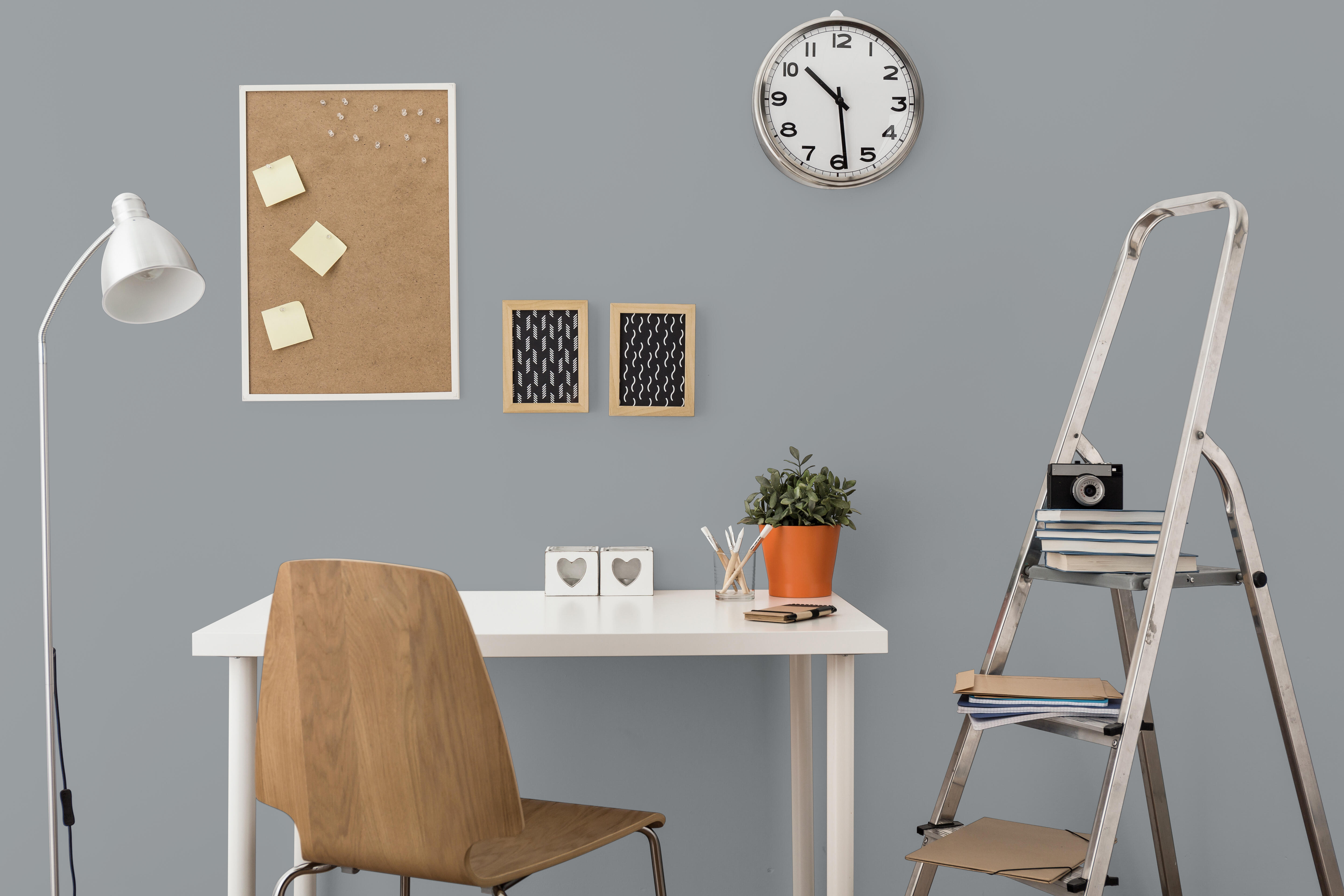 Peinture mur, boiserie, radiateur gris galet satin RIPOLIN , 2.5L - 4