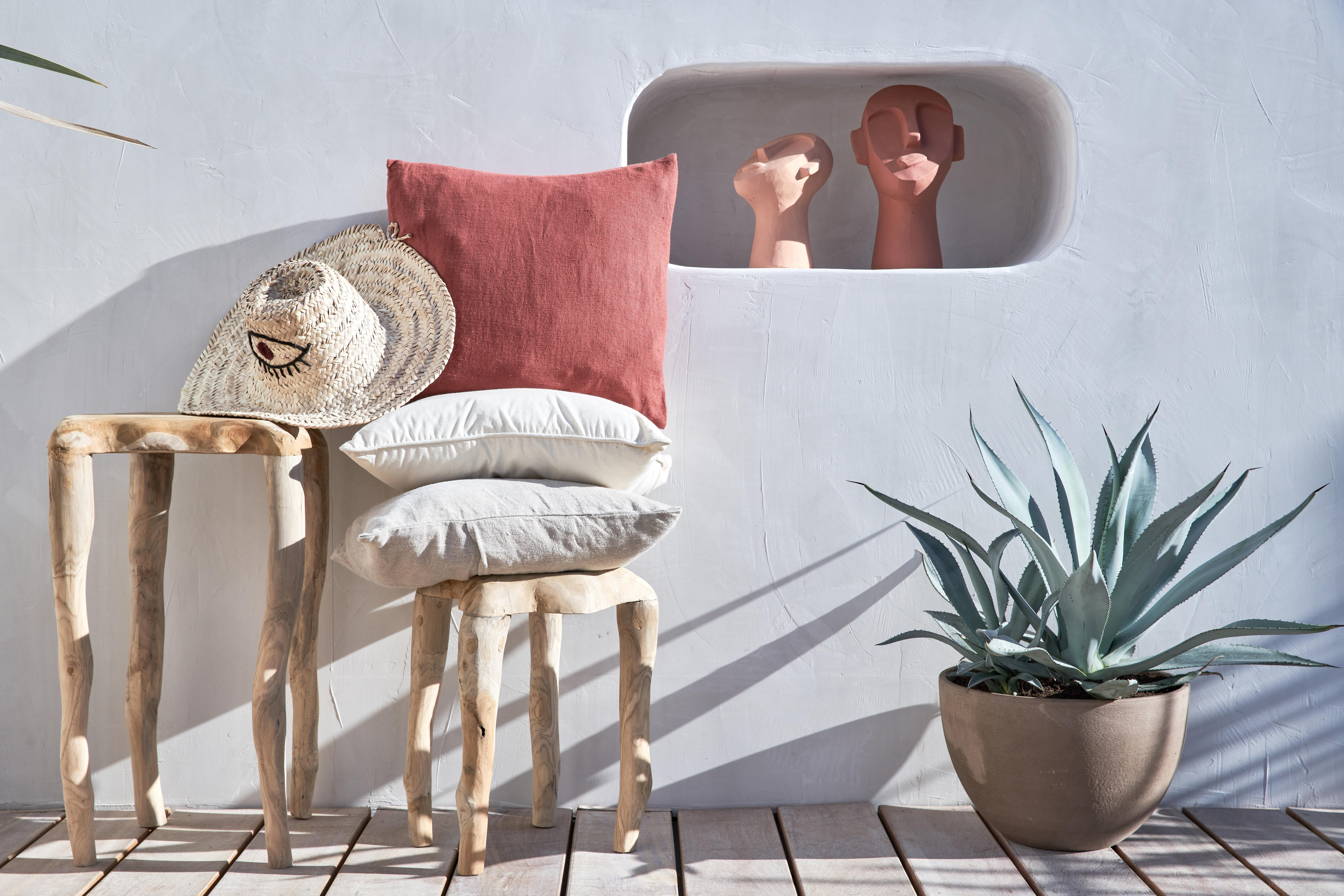 Almofada para cadeira NATERIAL 38X44X7CM BEGE - 3