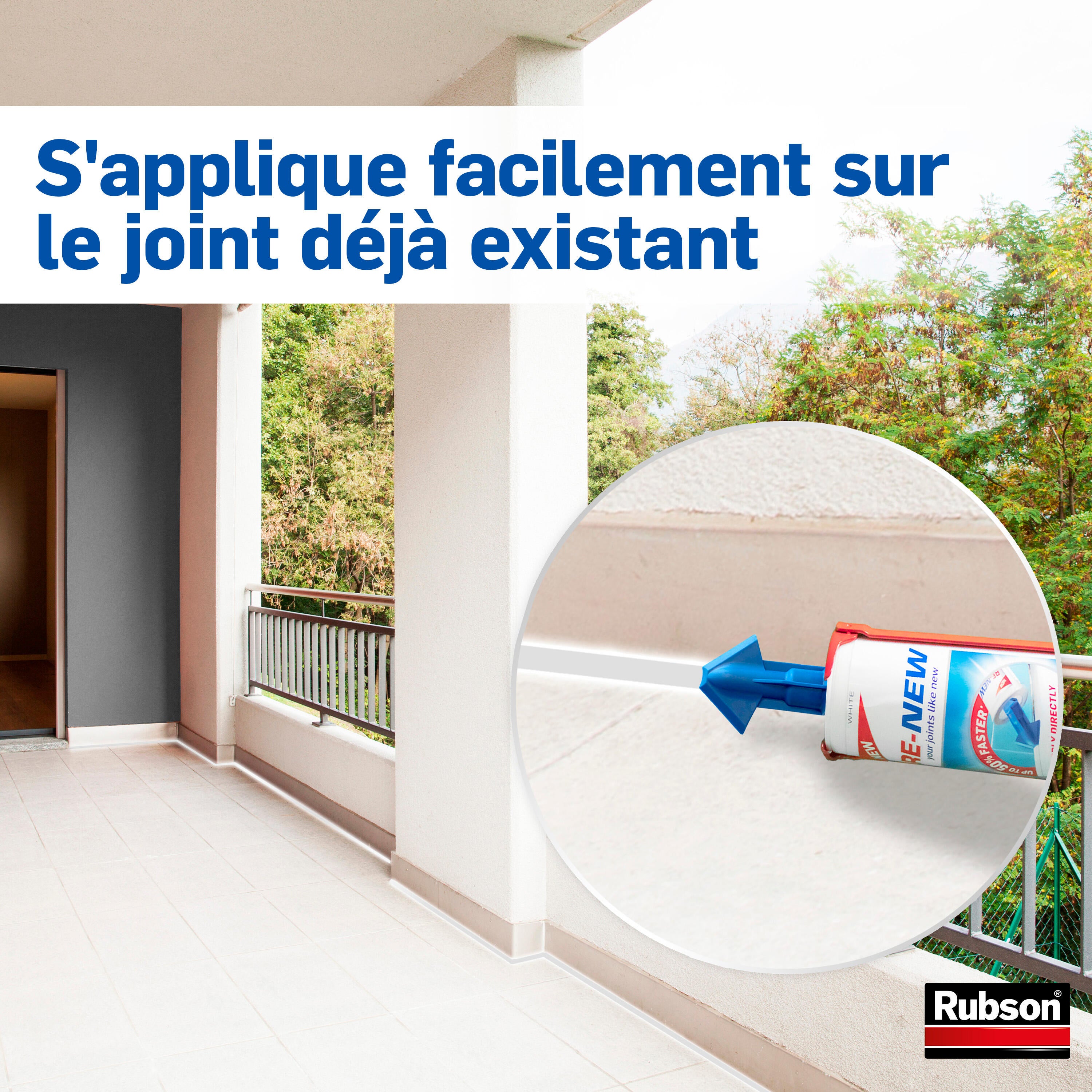Mastic d'étanchéité Re-new RUBSON blanc 280ml - 2