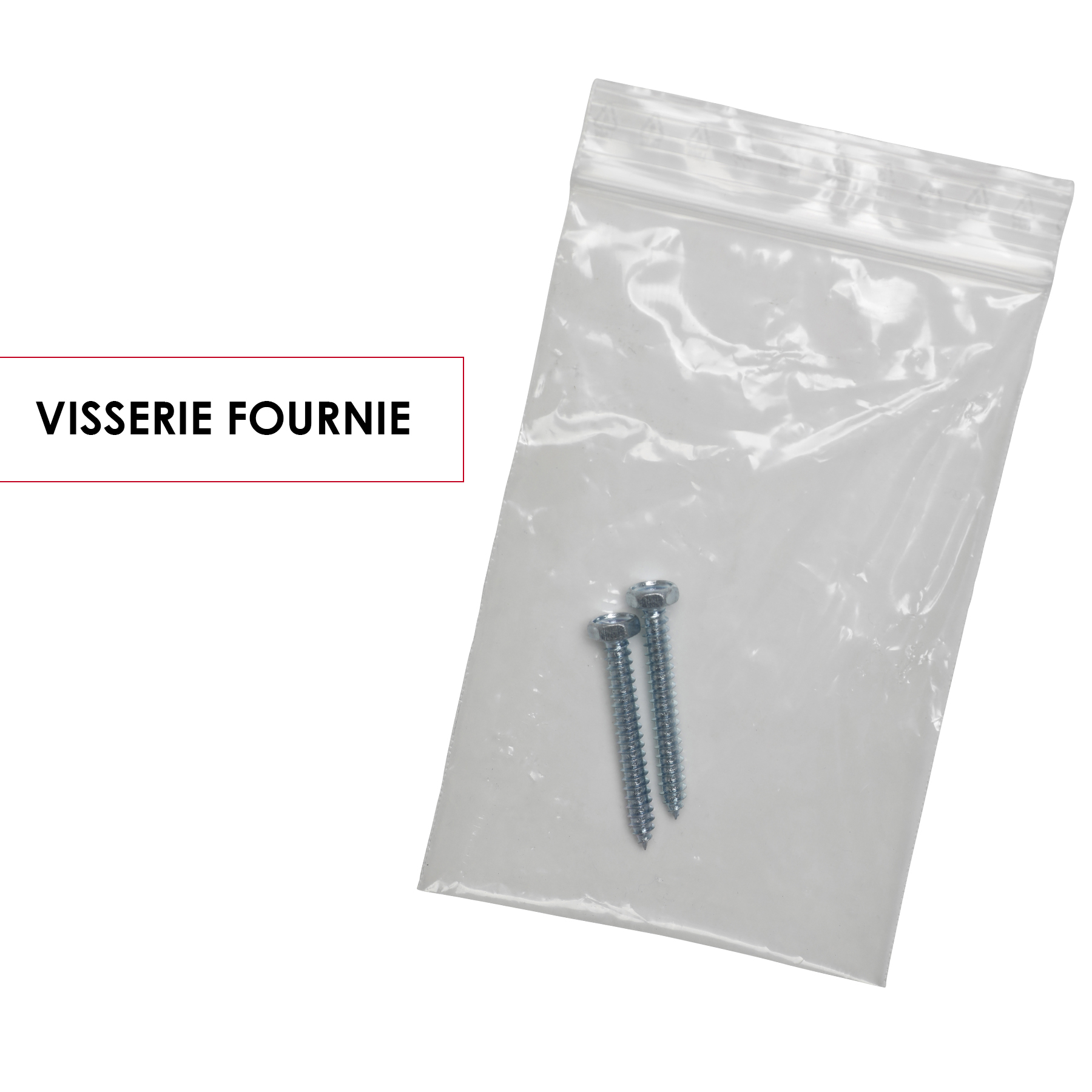 Platine, pour boîte aux lettres H.15 x l.15 x P.0.5 cm RENZ, argent - 4