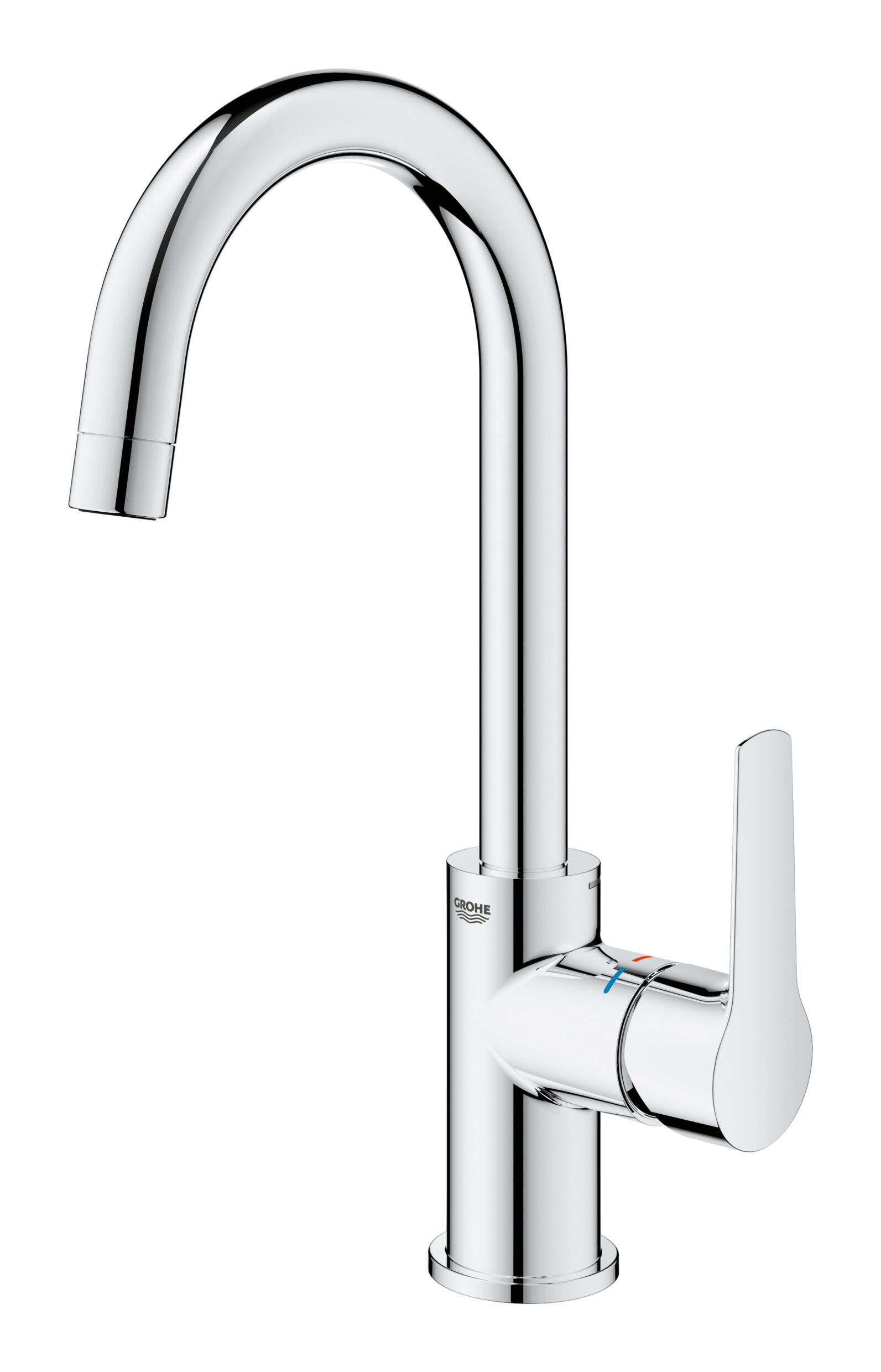 Mitigeur de lavabo chrome, bec mobile, Start QuickFix, GROHE - 3