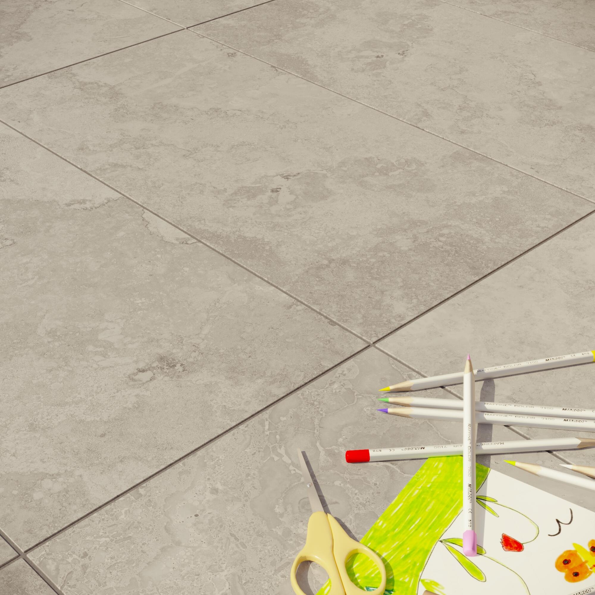 Carrelage sol extérieur effet pierre gris Lakos l.30 x L.60 cm x Ep.8.7 mm ARTEN - 4