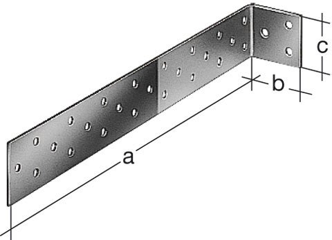 Equerre à béton acier galvanisé / galvanisé, 285x40x40 mm ALBERTS - 4
