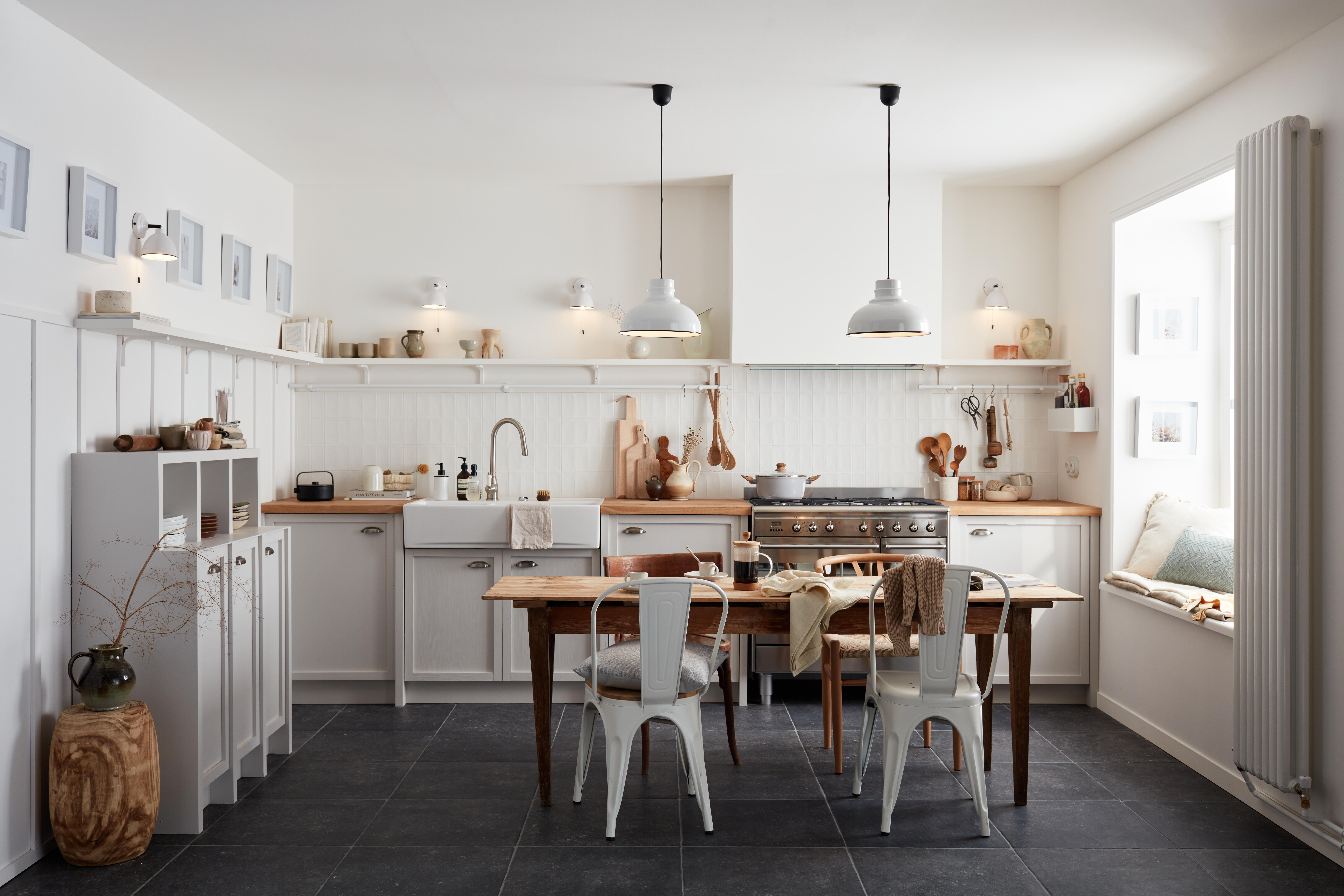 Robinet de cuisine avec douchette finition inox, Ascott, ESSEBAGNO - 13