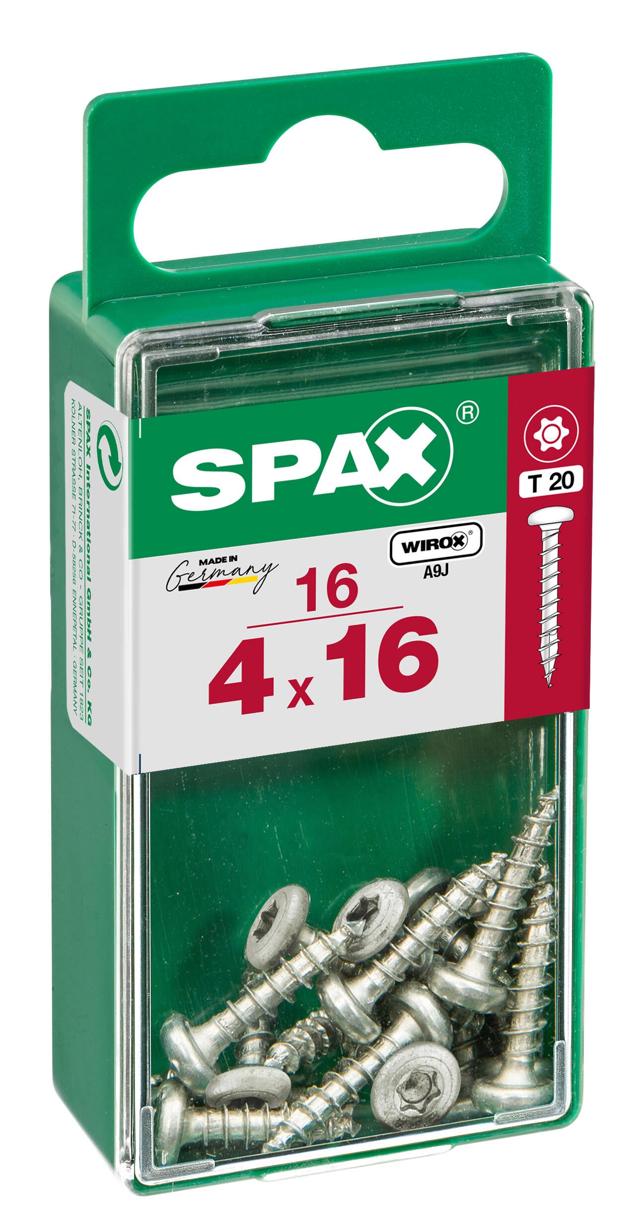16 vis acier tête ronde t-star+ SPAX, Ø4 x L.16 mm - 2