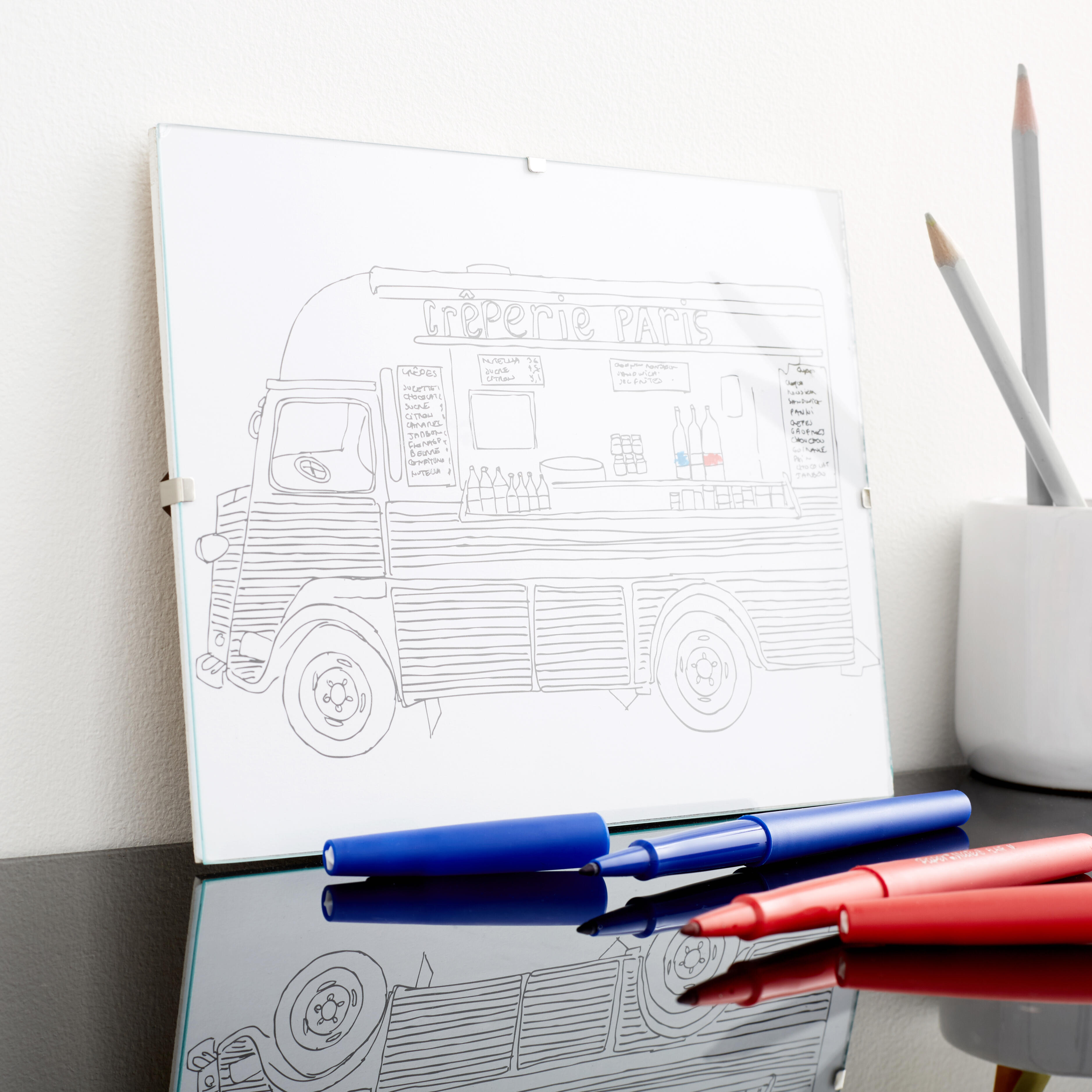 Cadre verre l.13 x H.18 cm Clip, INSPIRE - 2