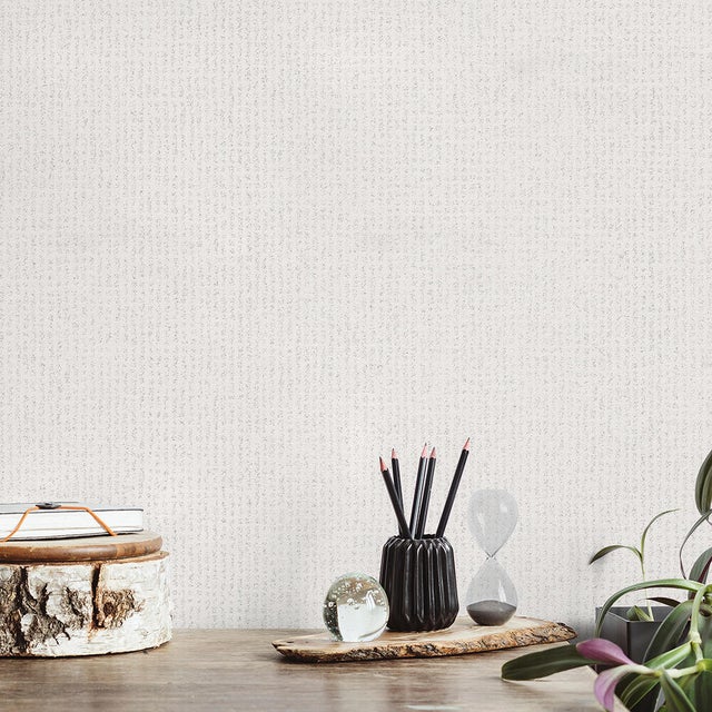 Papier peint intissé Dulce pailllette blanc